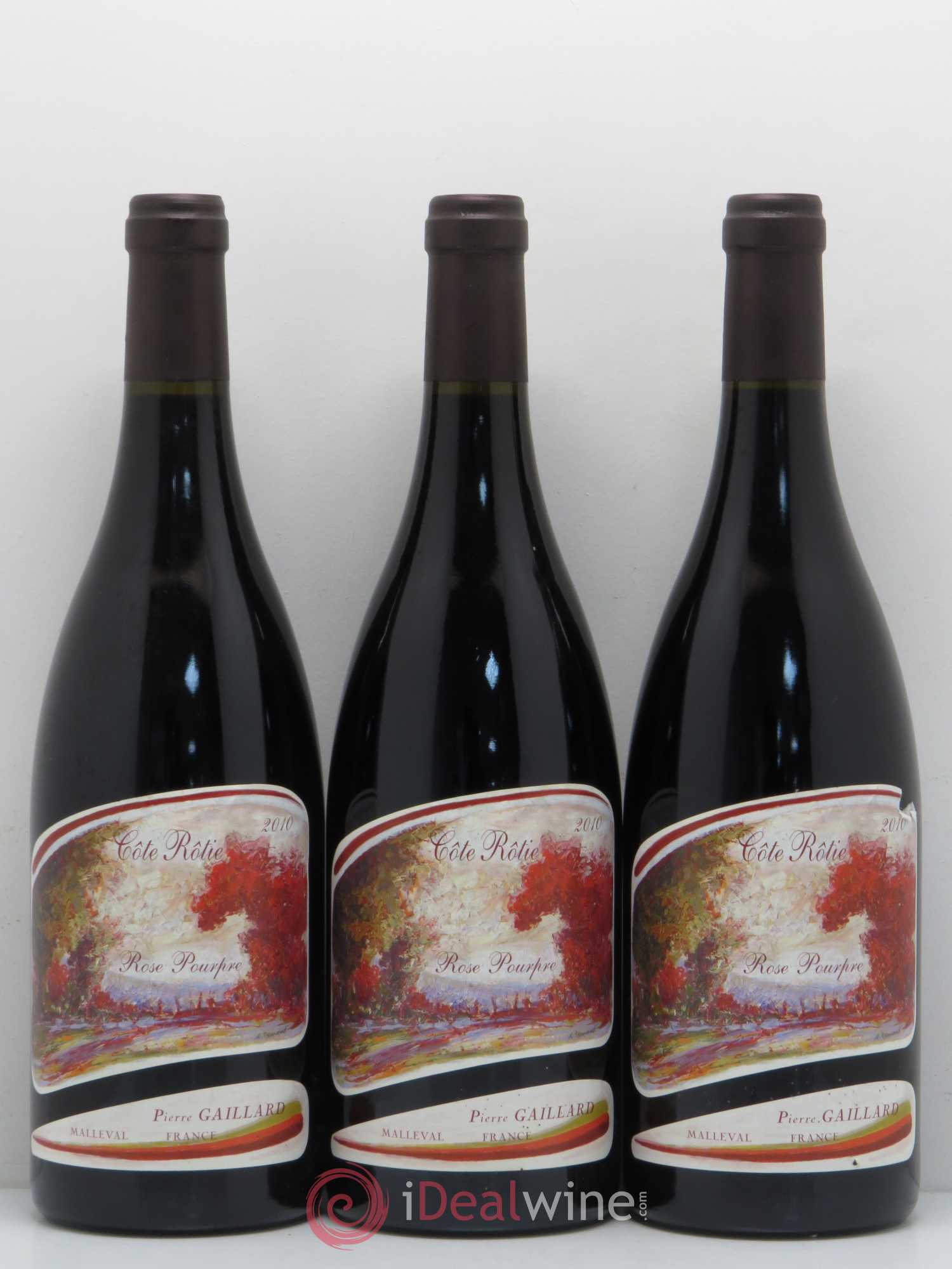 Côte-Rôtie Rose Pourpre Pierre Gaillard 2010 - Lot de 3 bouteilles - 0