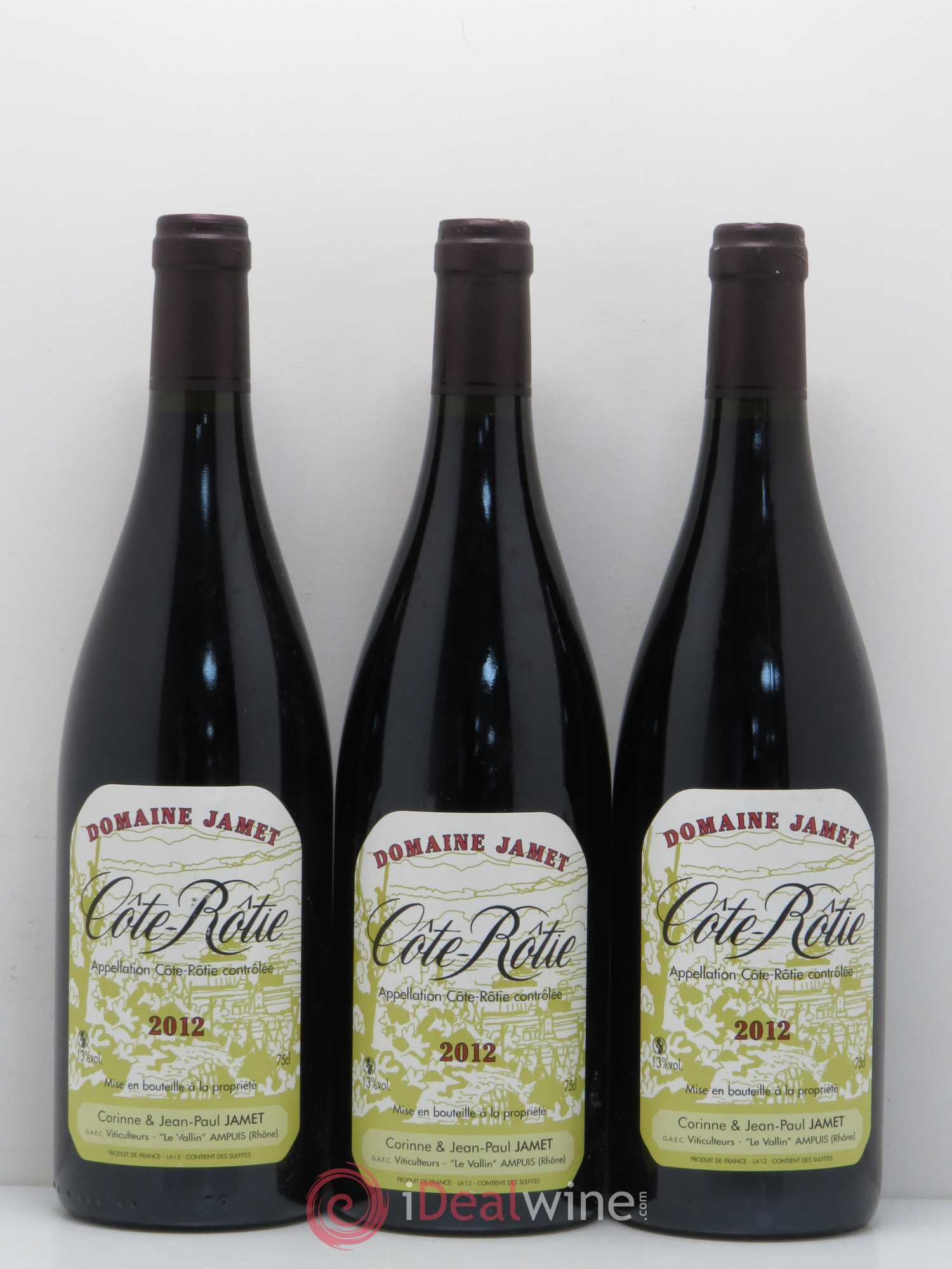 Côte-Rôtie Jamet (Domaine) 2012 - Lot de 3 bouteilles - 0