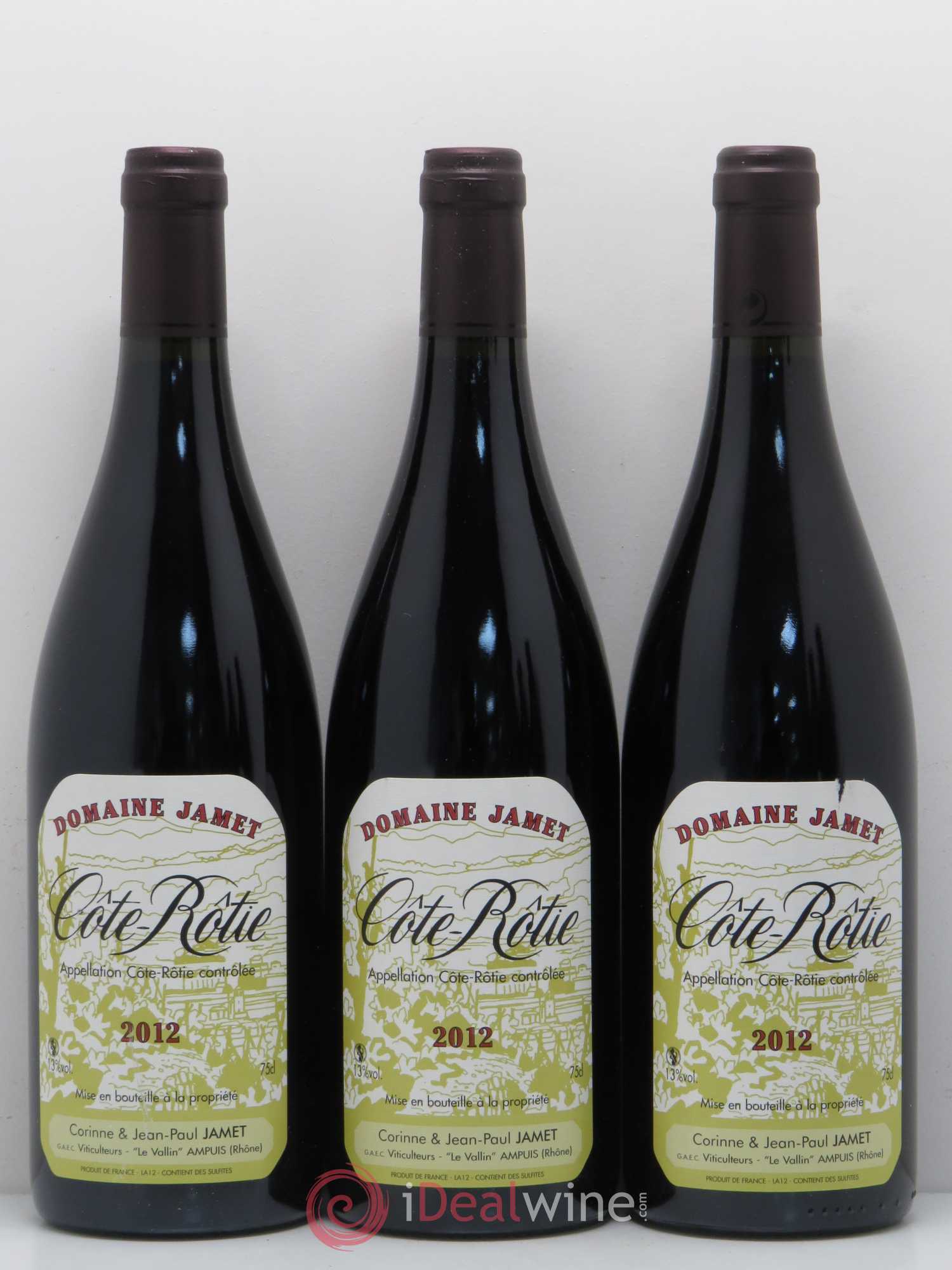 Côte-Rôtie Jamet (Domaine) 2012 - Lot de 6 bouteilles - 1