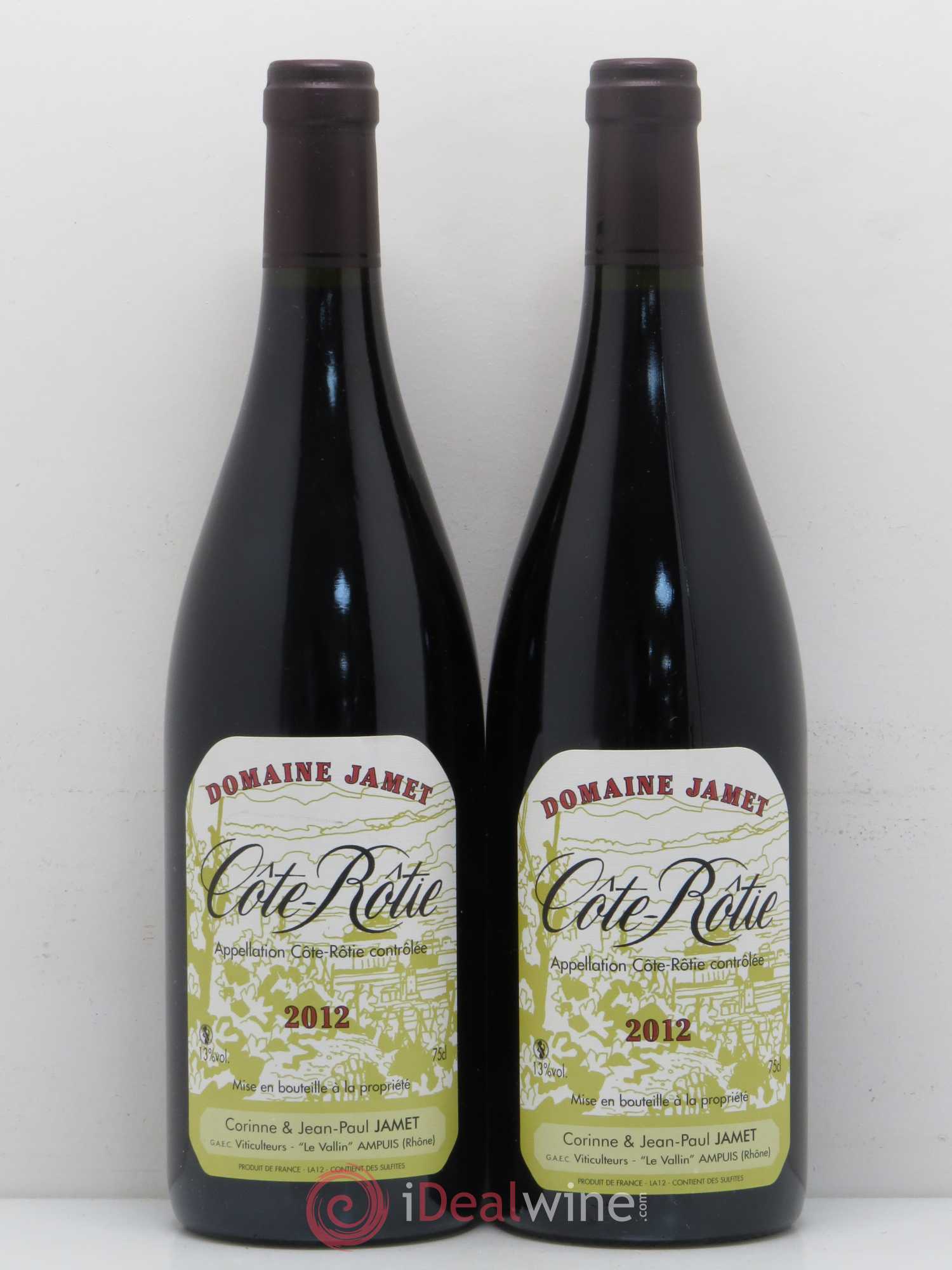 Côte-Rôtie Jamet (Domaine) 2012 - Lot de 2 bouteilles - 0