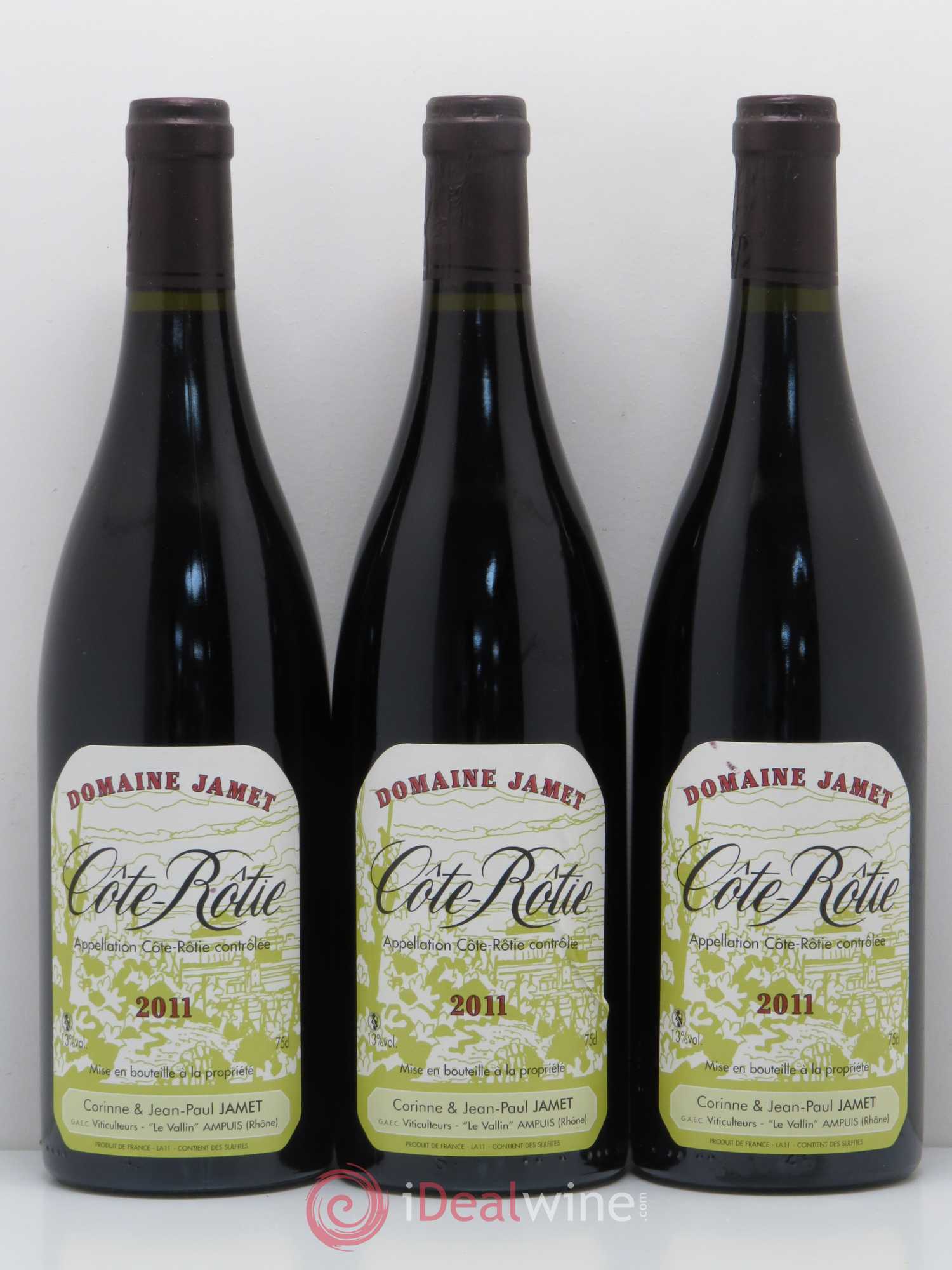 Côte-Rôtie Jamet (Domaine) 2011 - Lot de 3 bouteilles - 0
