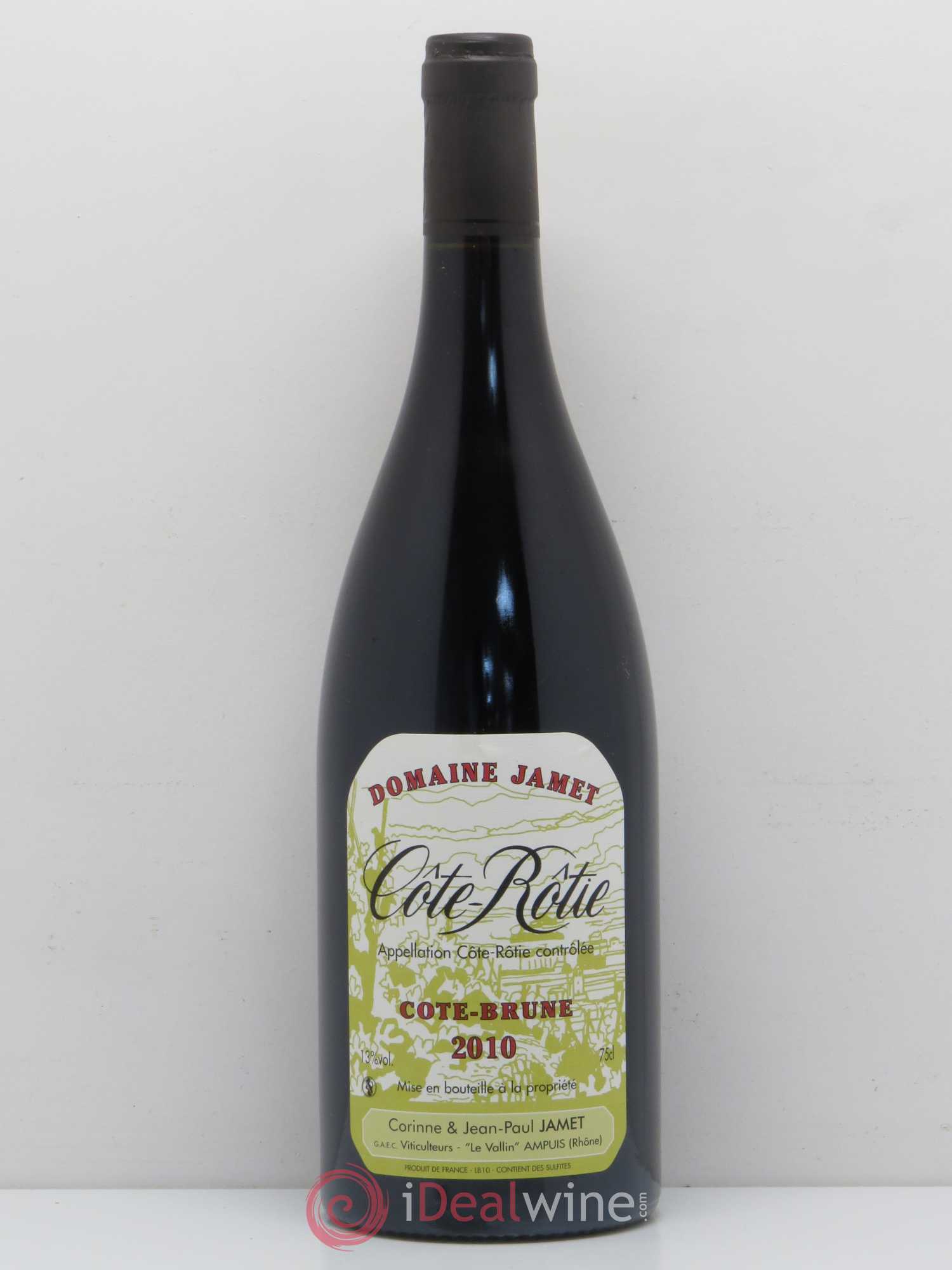 Côte-Rôtie Côte Brune Jamet (Domaine) 2010 - Lot de 1 bouteille - 0