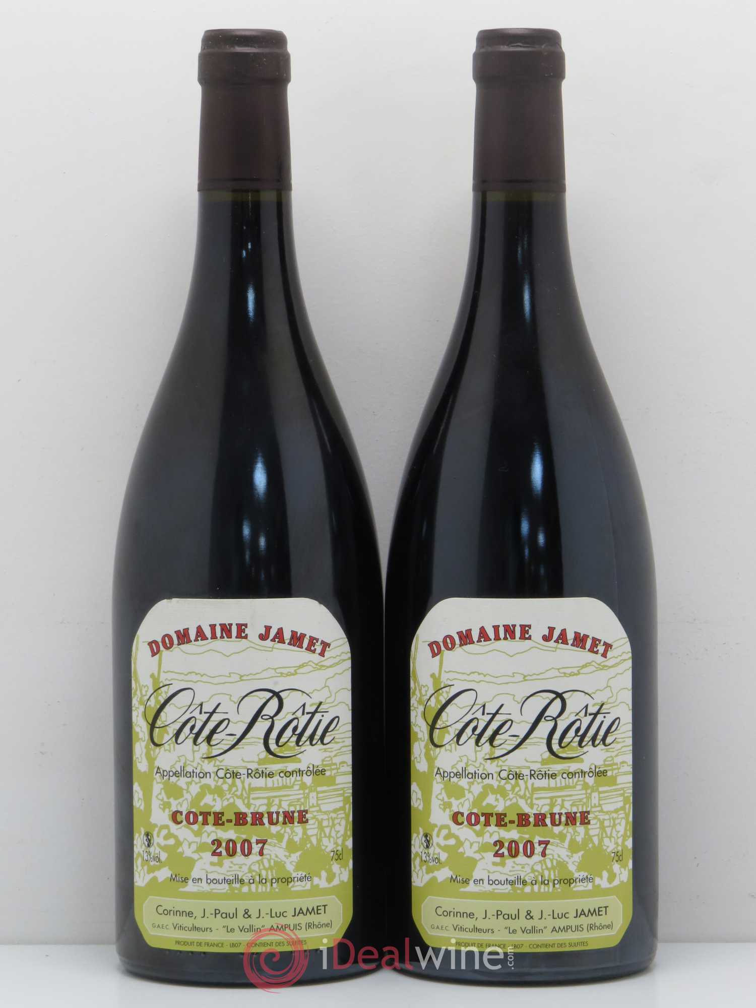 Côte-Rôtie Côte Brune Jamet (Domaine) 2007 - Lot de 2 bouteilles - 0