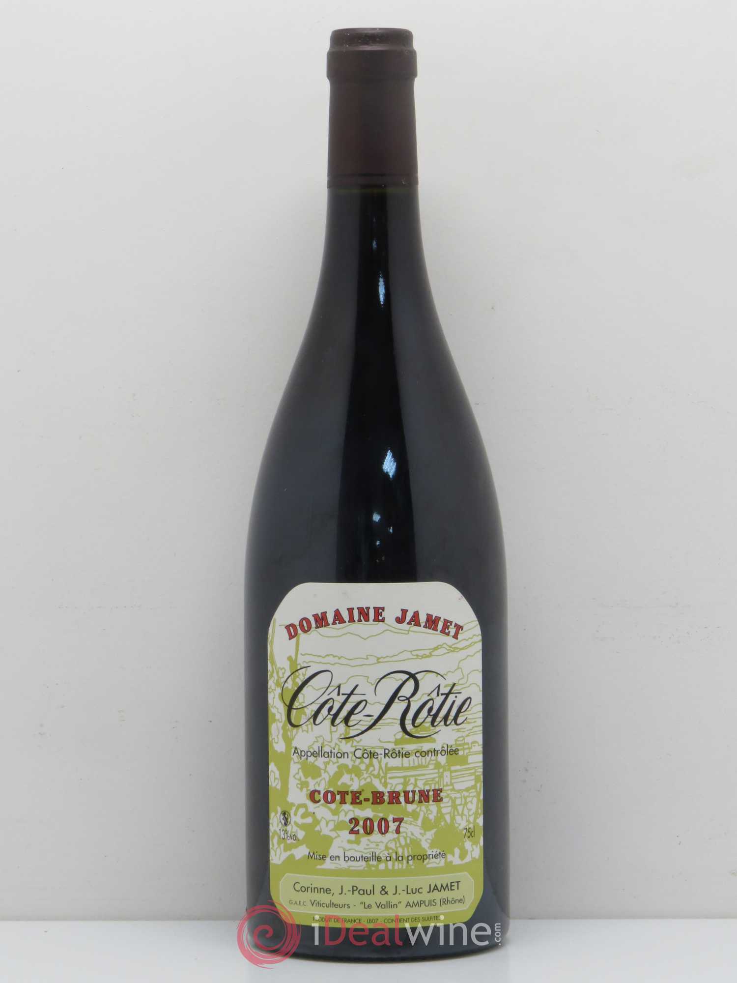 Côte-Rôtie Côte Brune Jamet (Domaine) 2007 - Lot de 1 bouteille - 0