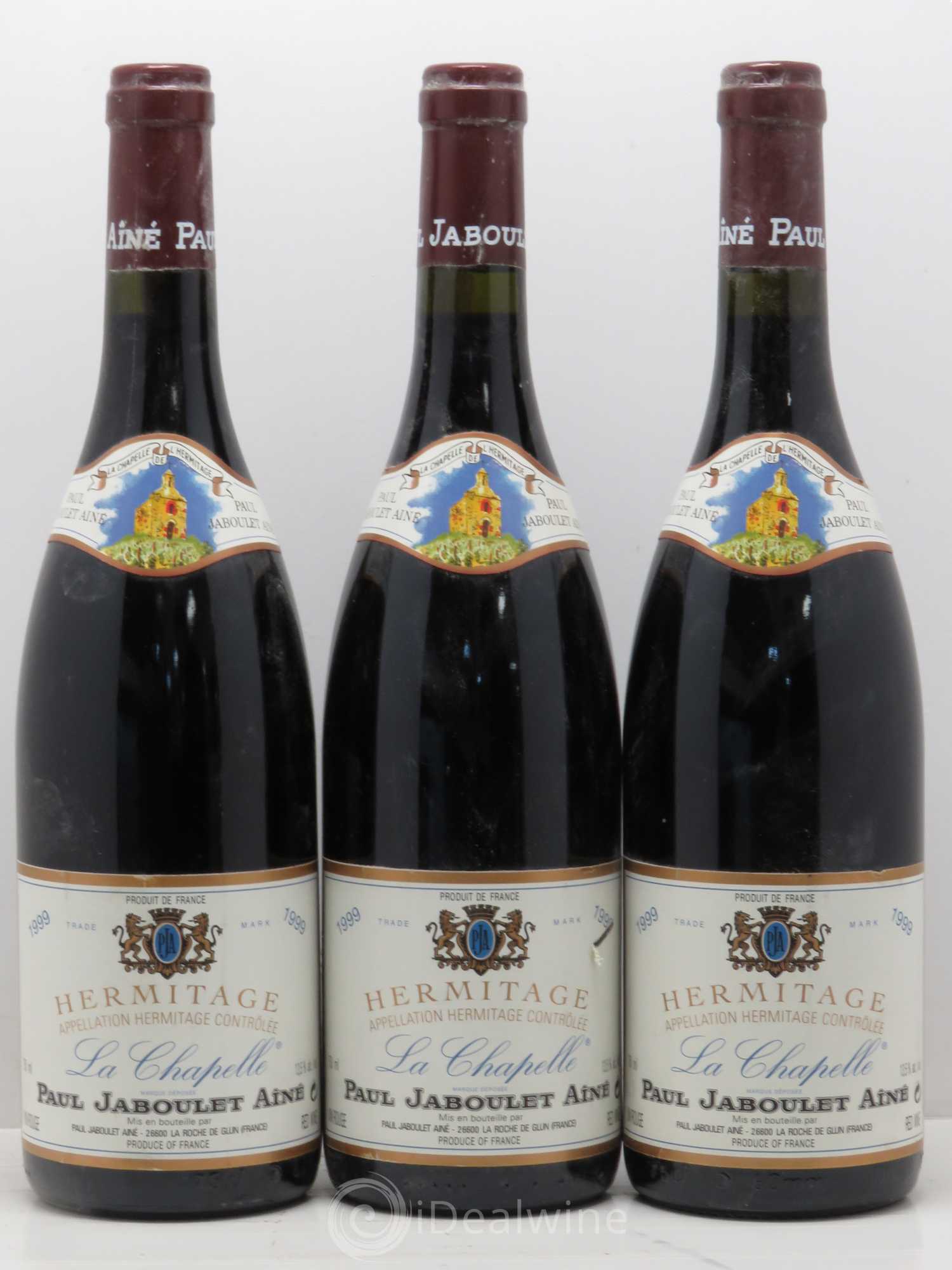 Hermitage La Chapelle Paul Jaboulet Ainé 1999 - Lot de 3 bouteilles - 0