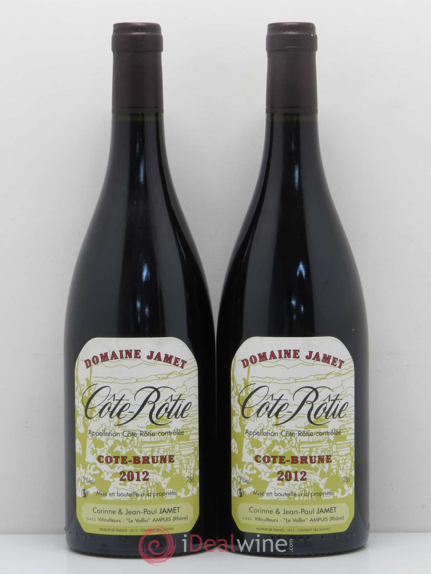 Côte-Rôtie Côte Brune Jamet (Domaine) 2012 - Lot de 2 bouteilles - 0