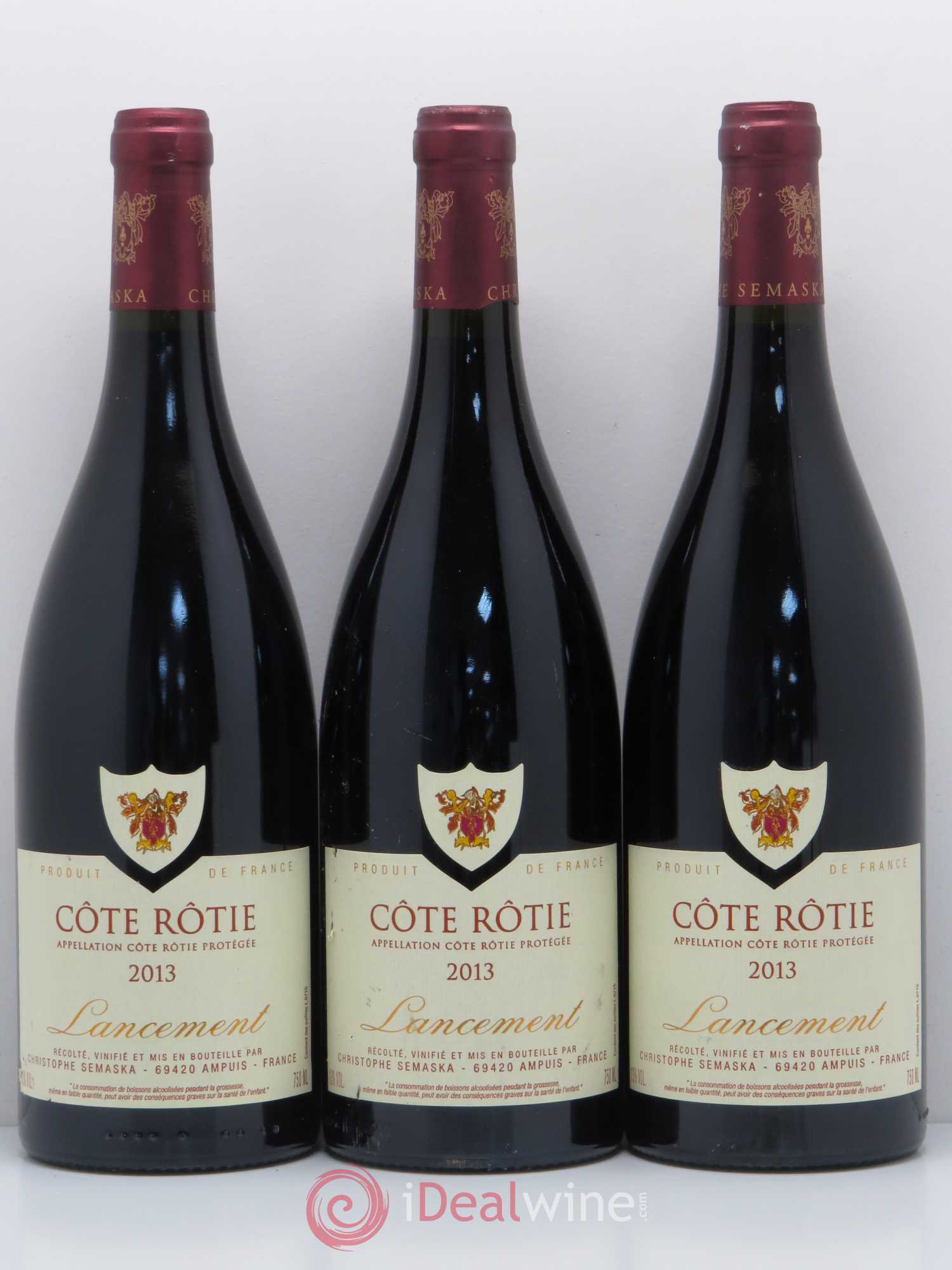 Côte-Rôtie Lancement Christophe Semaska 2013 - Lot de 6 bouteilles - 2