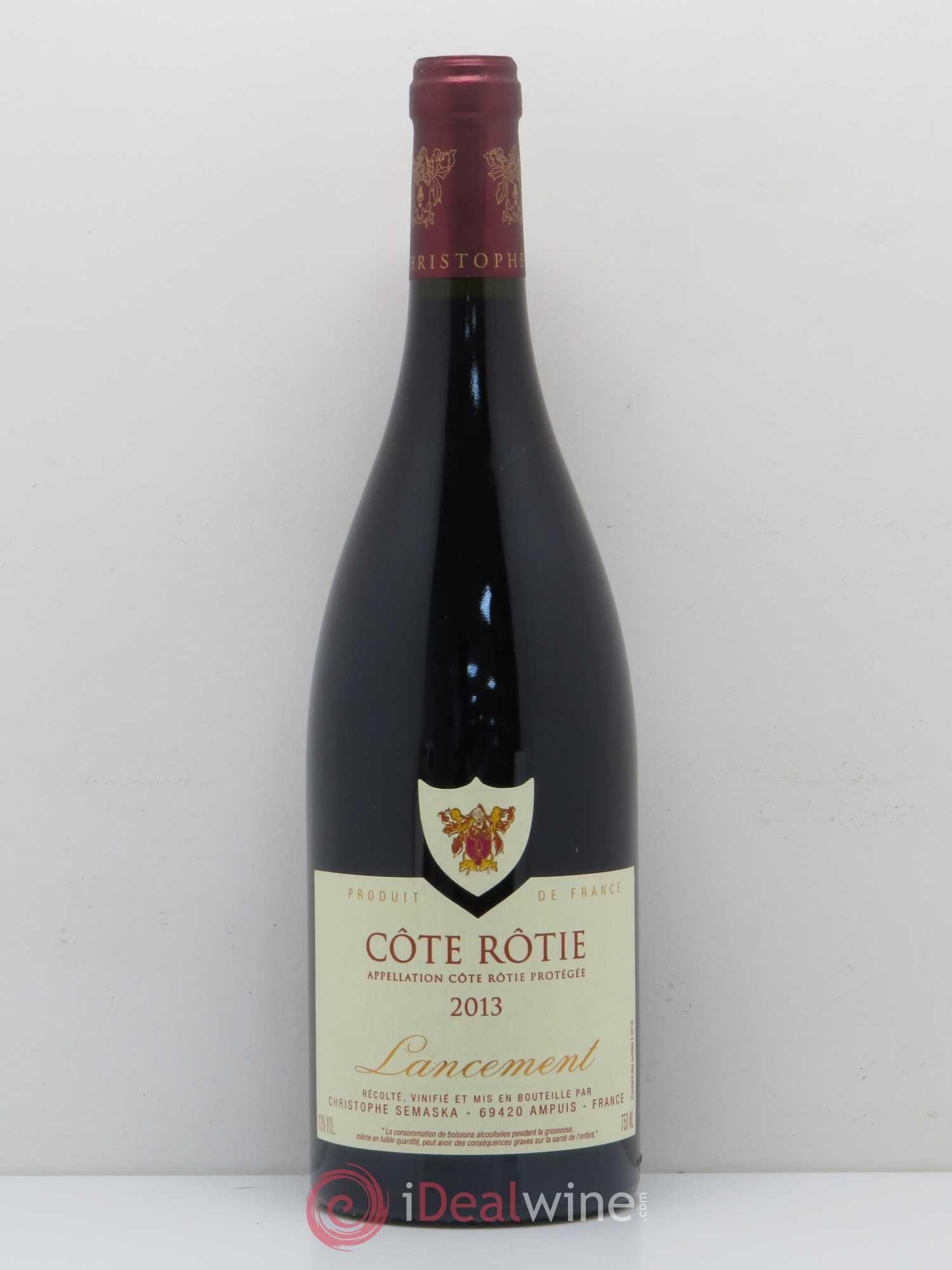 Côte-Rôtie Lancement Christophe Semaska 2013 - Posten von 1 Flasche - 0
