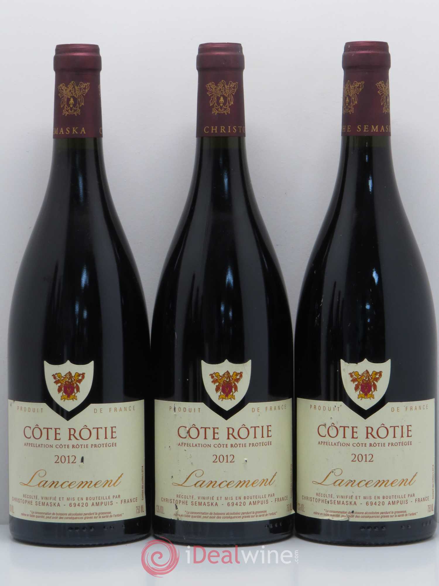 Côte-Rôtie Lancement Christophe Semaska 2012 - Posten von 6 Flaschen - 1