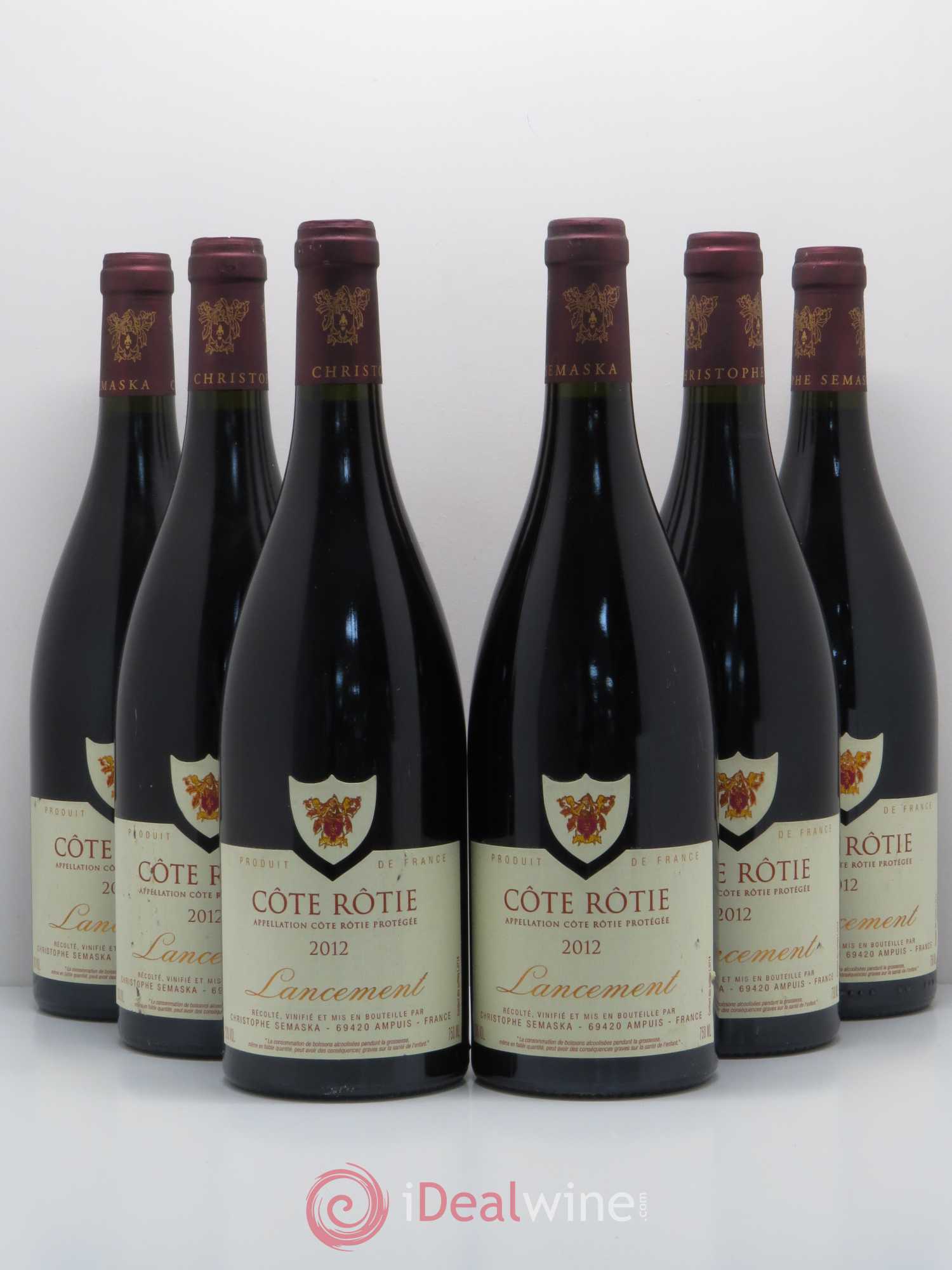 Côte-Rôtie Lancement Christophe Semaska 2012 - Posten von 6 Flaschen - 0