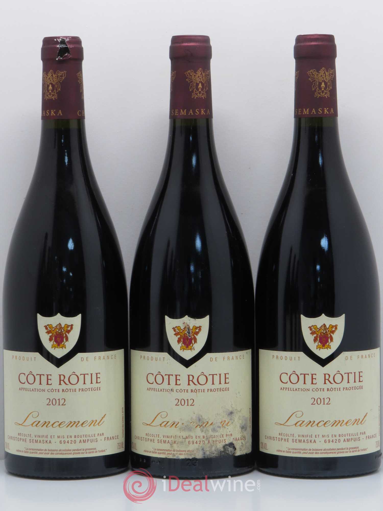 Côte-Rôtie Lancement Christophe Semaska 2012 - Lot de 6 bouteilles - 1