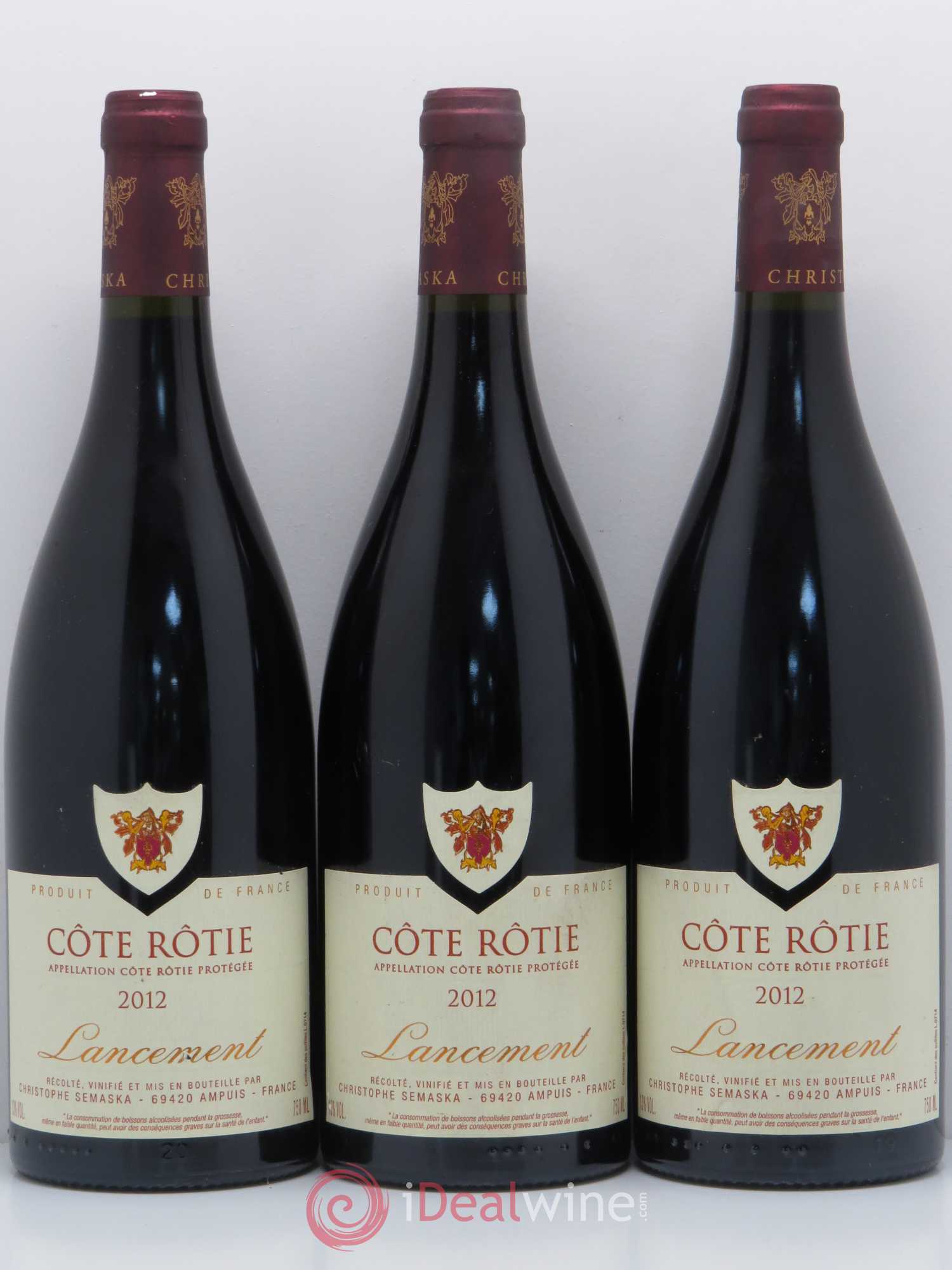 Côte-Rôtie Lancement Christophe Semaska 2012 - Lot de 6 bouteilles - 2
