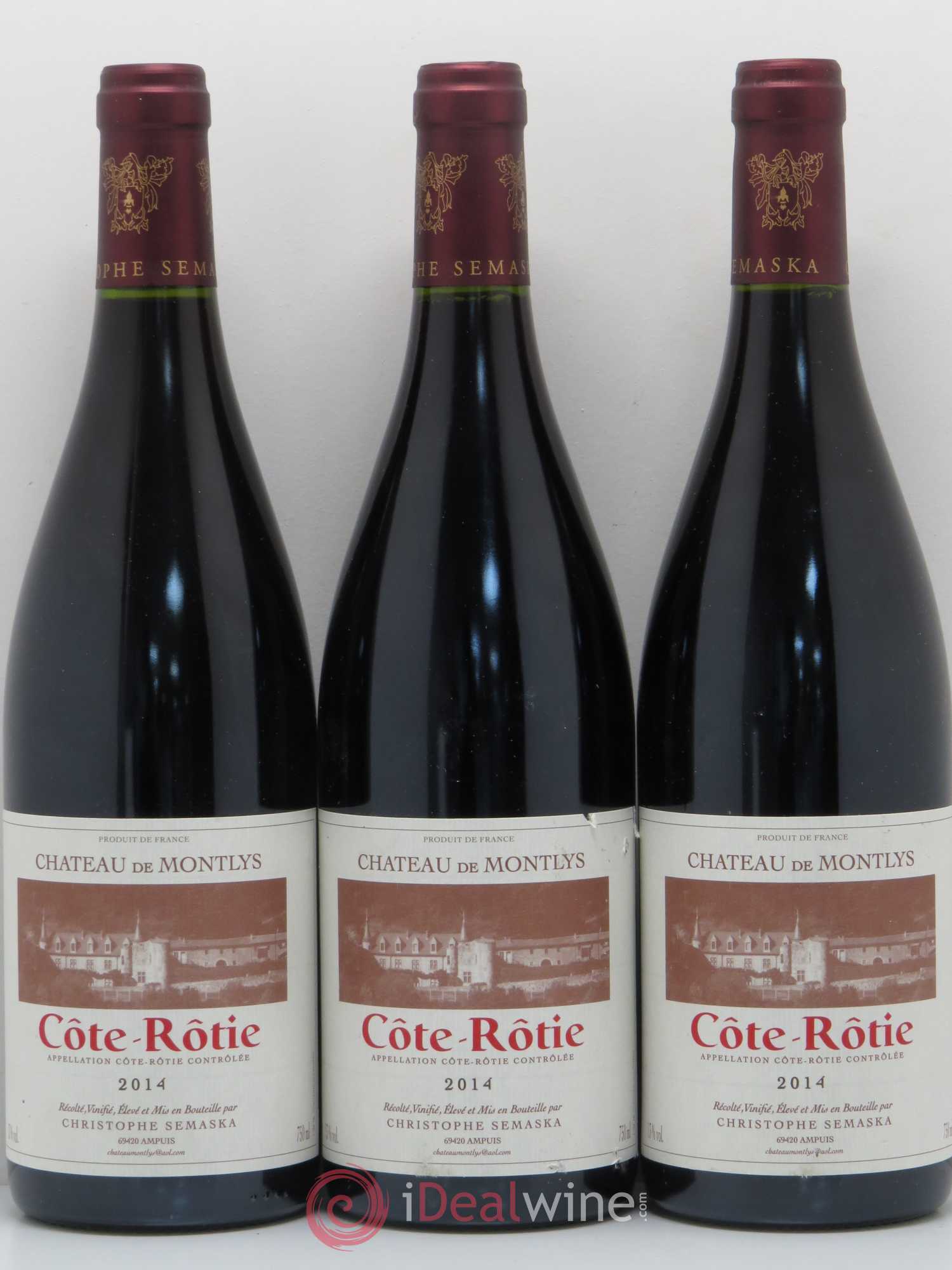 Côte-Rôtie Christophe Semaska Château de Montlys 2014 - Lot of 6 bottles - 2