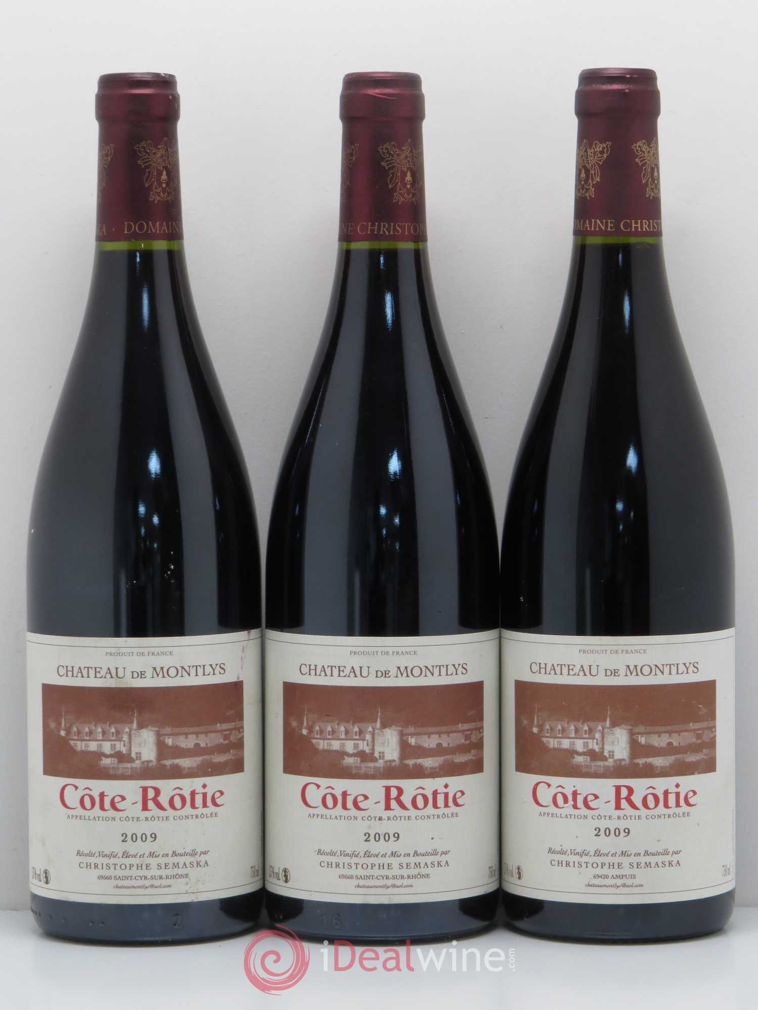 Côte-Rôtie Christophe Semaska Château de Montlys 2009 - Lot de 6 bouteilles - 2