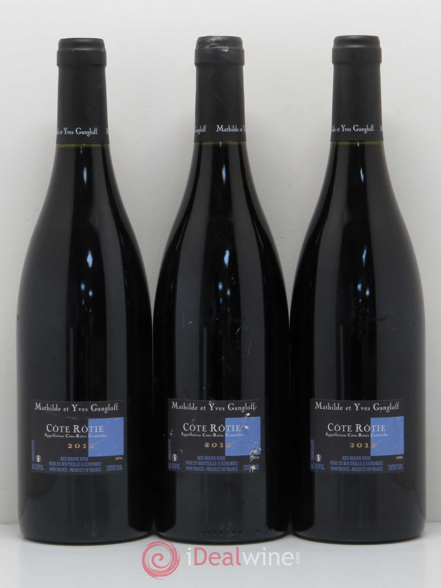 Côte-Rôtie La Barbarine Gangloff (Domaine) 2012 - Lot de 3 bouteilles - 1