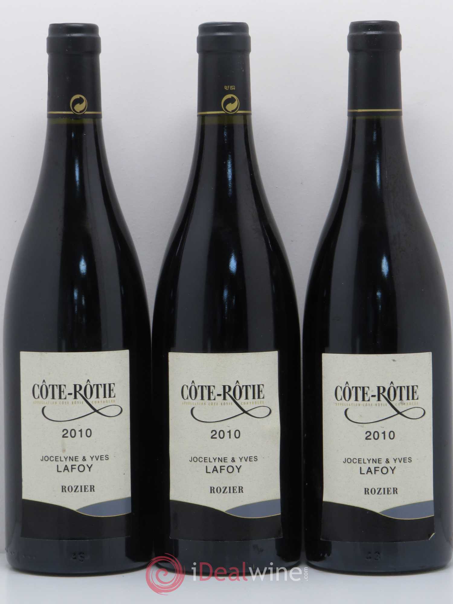 Côte-Rôtie Côte Rozier Domaine Jocelyne et Yves Lafoy 2010 - Lot of 6 bottles - 2