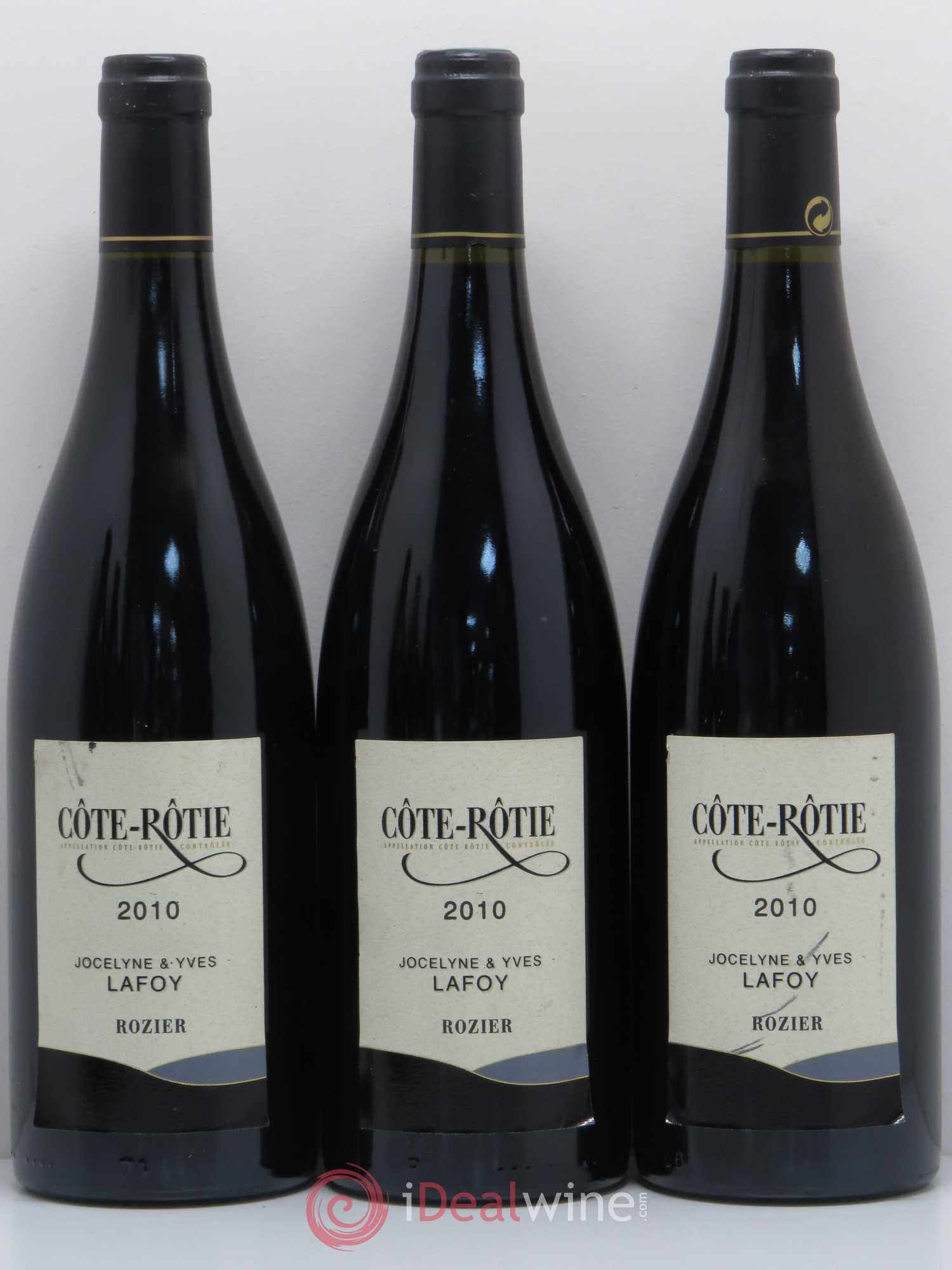 Côte-Rôtie Côte Rozier Domaine Jocelyne et Yves Lafoy 2010 - Posten von 6 Flaschen - 1