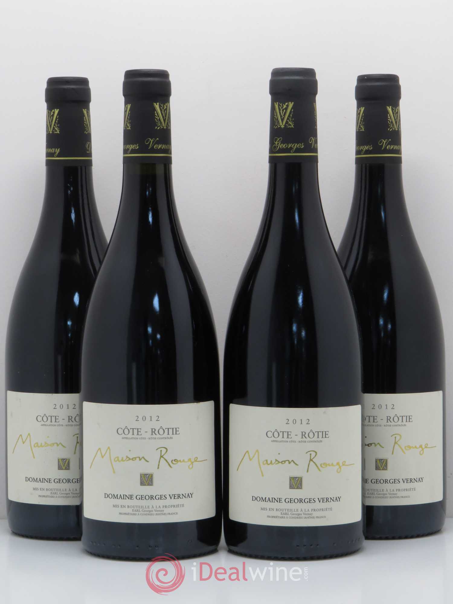 Côte-Rôtie Maison Rouge Georges Vernay 2012 - Posten von 4 Flaschen - 0