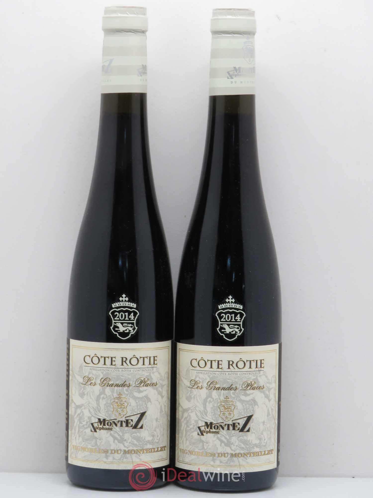 Côte-Rôtie Les Grandes Places Monteillet (Domaine du) - Stéphane Montez 50 cl 2014 - Lot de 2 bouteilles - 0