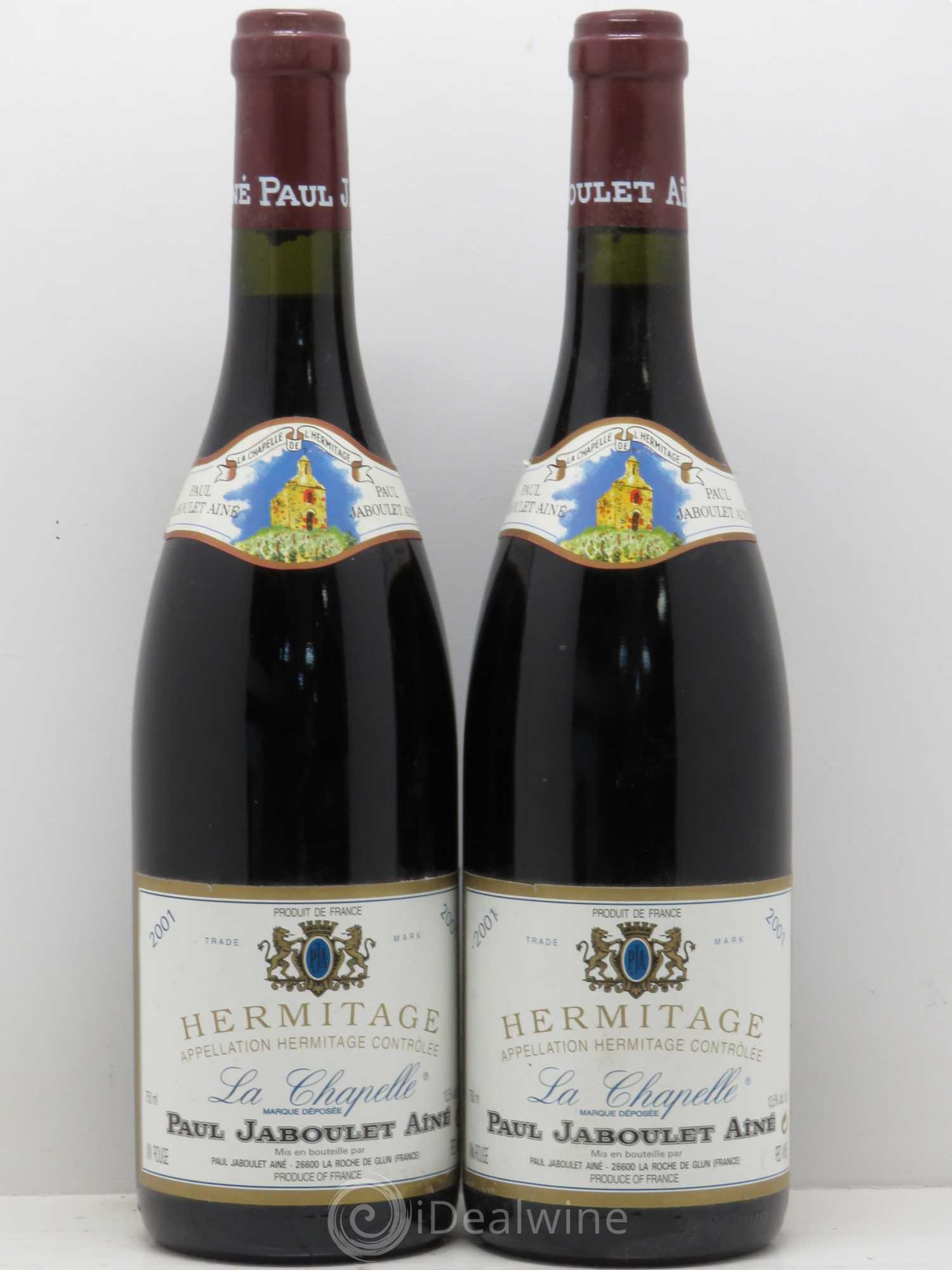 Hermitage La Chapelle Paul Jaboulet Ainé 2001 - Lot de 2 bouteilles - 0