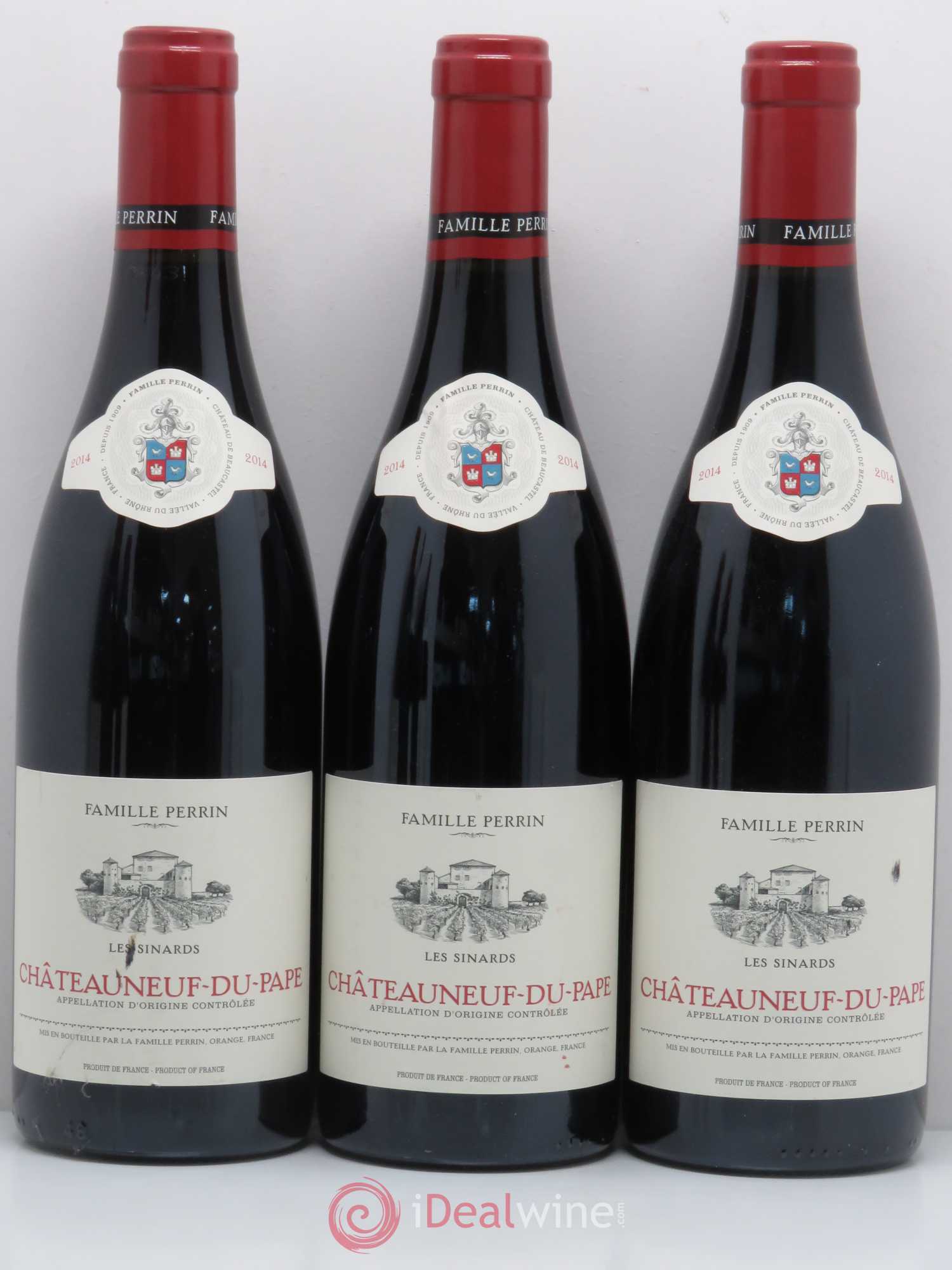 Châteauneuf-du-Pape Les Sinards Famille Perrin 2014 - Lot of 5 bottles - 1