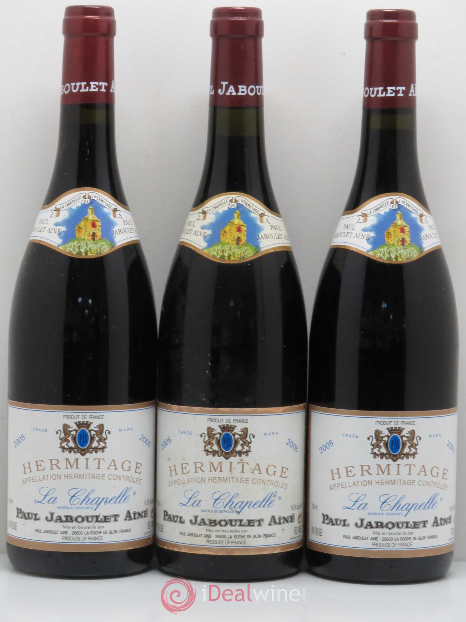 Hermitage La Chapelle Paul Jaboulet Ainé 2005 - Lot de 3 bouteilles - 0