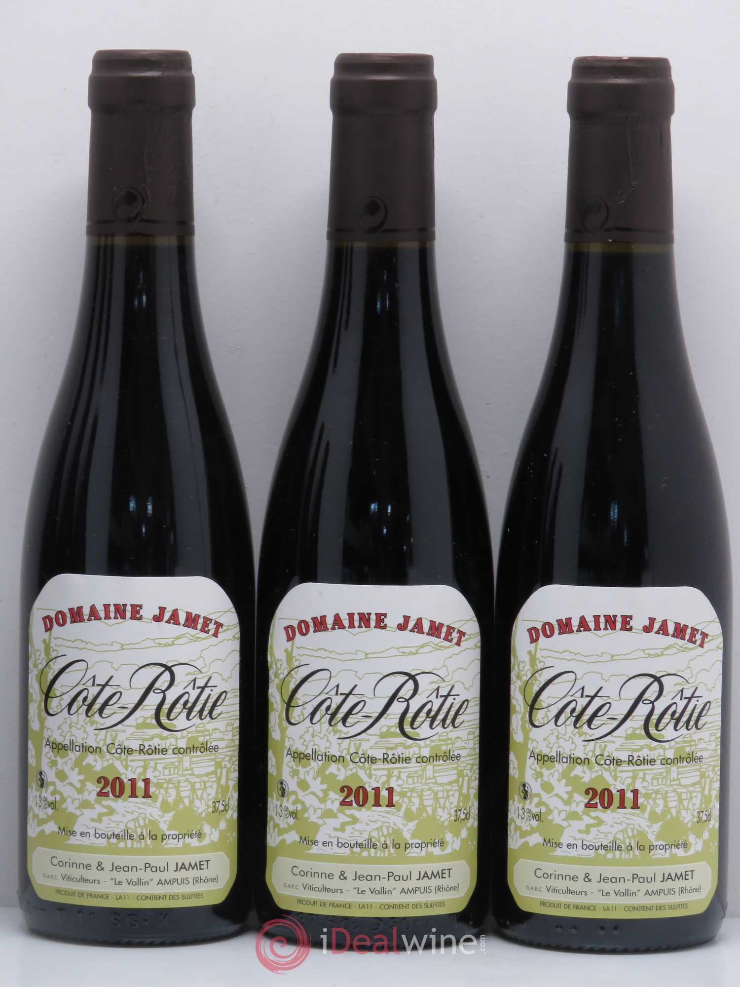 Côte-Rôtie Jamet (Domaine) 2011 - Lot de 6 demi bouteilles - 1