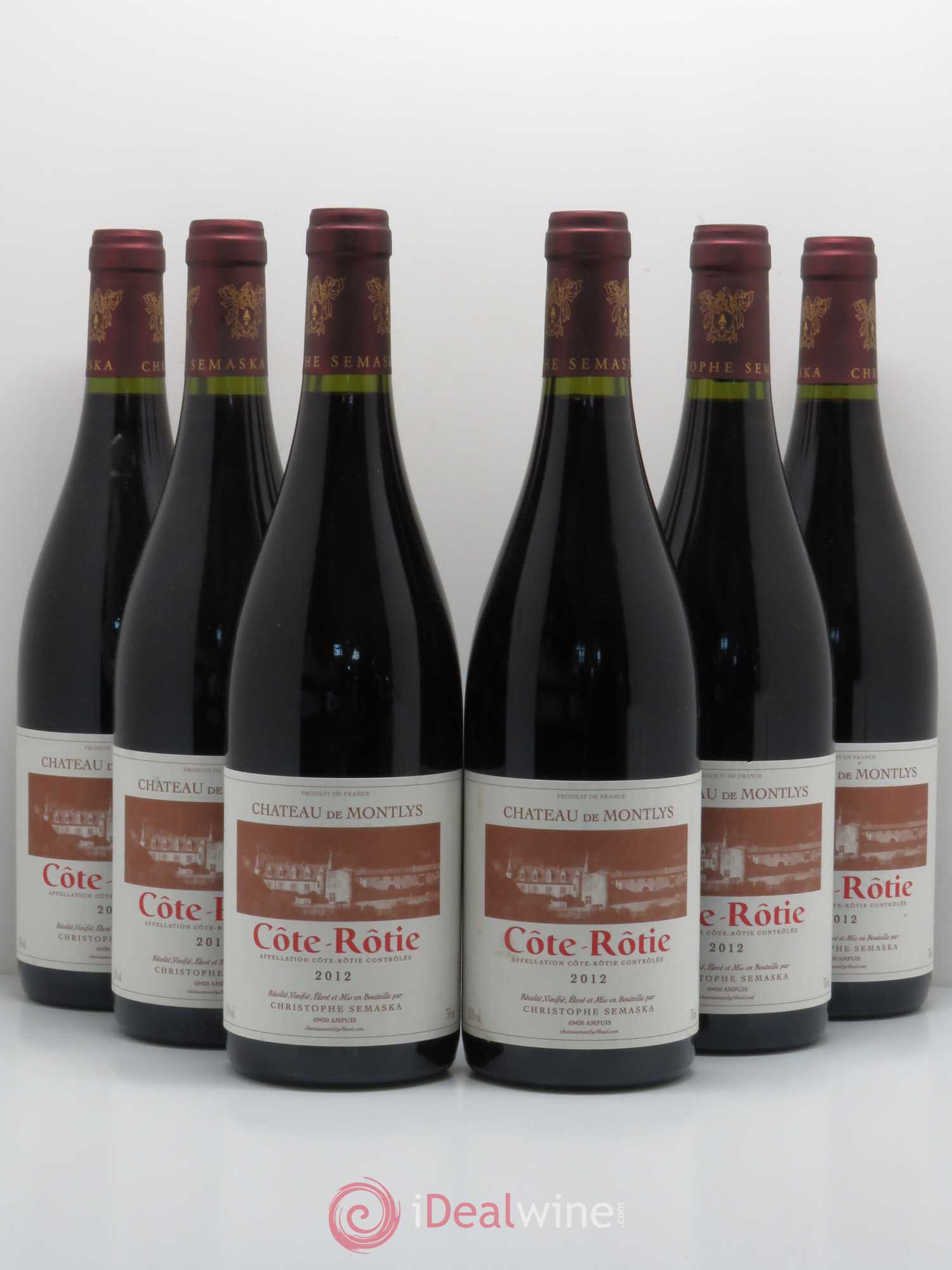 Côte-Rôtie Christophe Semaska Château de Montlys 2012 - Lot de 6 bouteilles - 0
