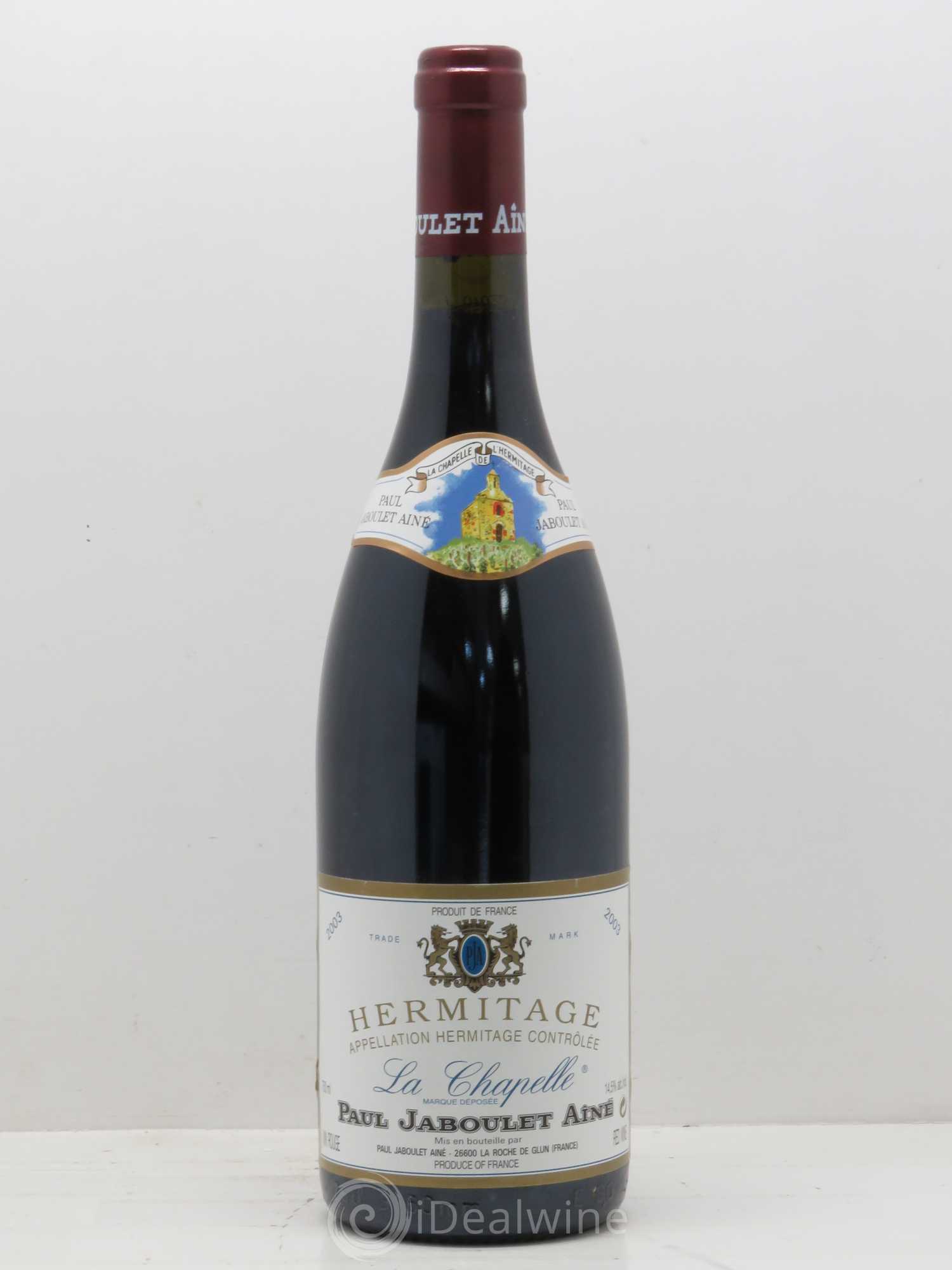 Hermitage La Chapelle Paul Jaboulet Ainé 2003 - Lot de 1 bouteille - 0