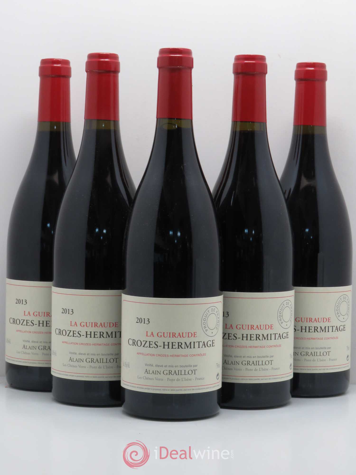 Crozes-Hermitage La Guiraude Domaine Graillot 2013 - Lot de 5 bouteilles - 0