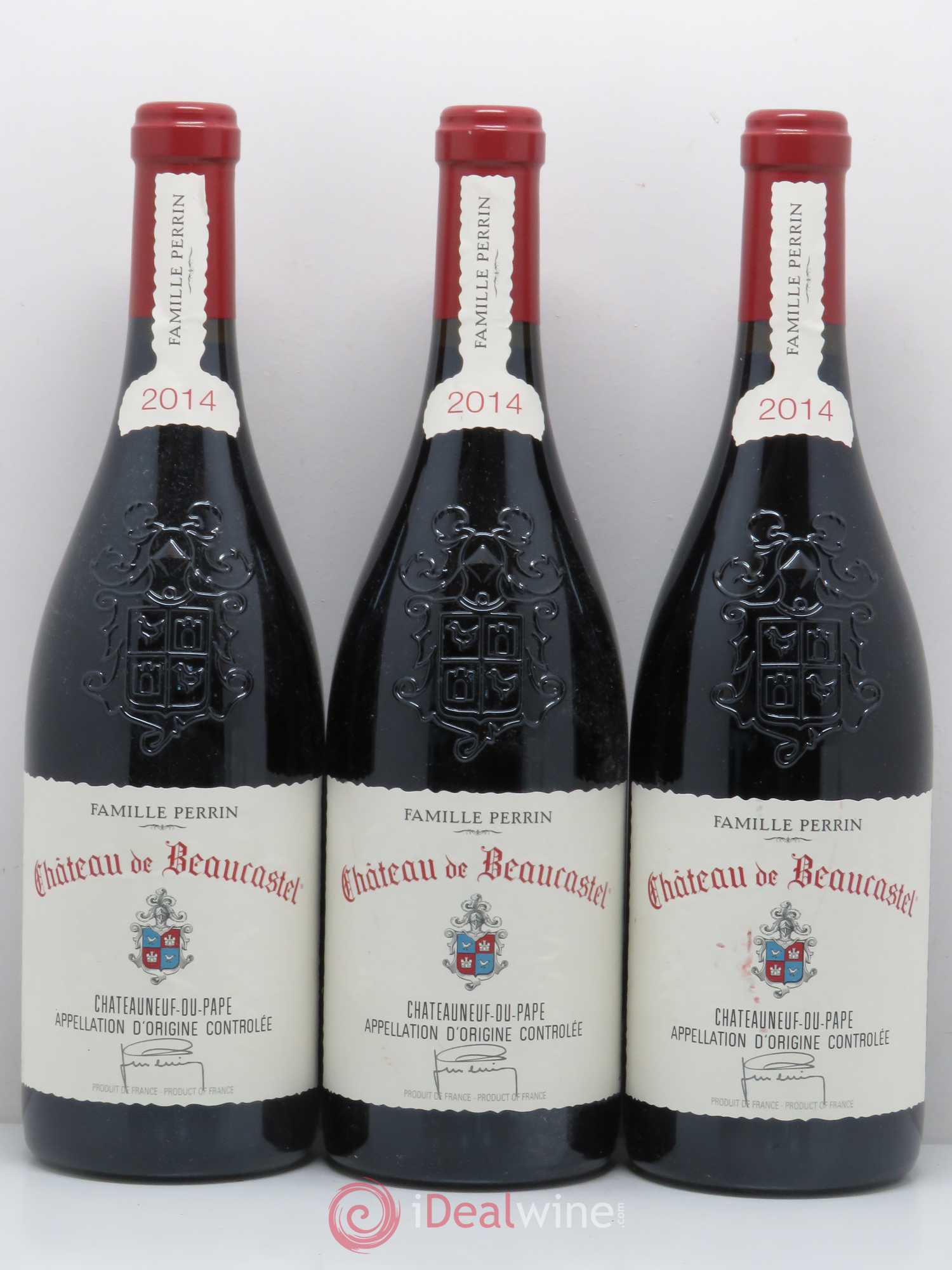 Châteauneuf-du-Pape Château de Beaucastel Famille Perrin 2014 - Lot de 3 bouteilles - 0