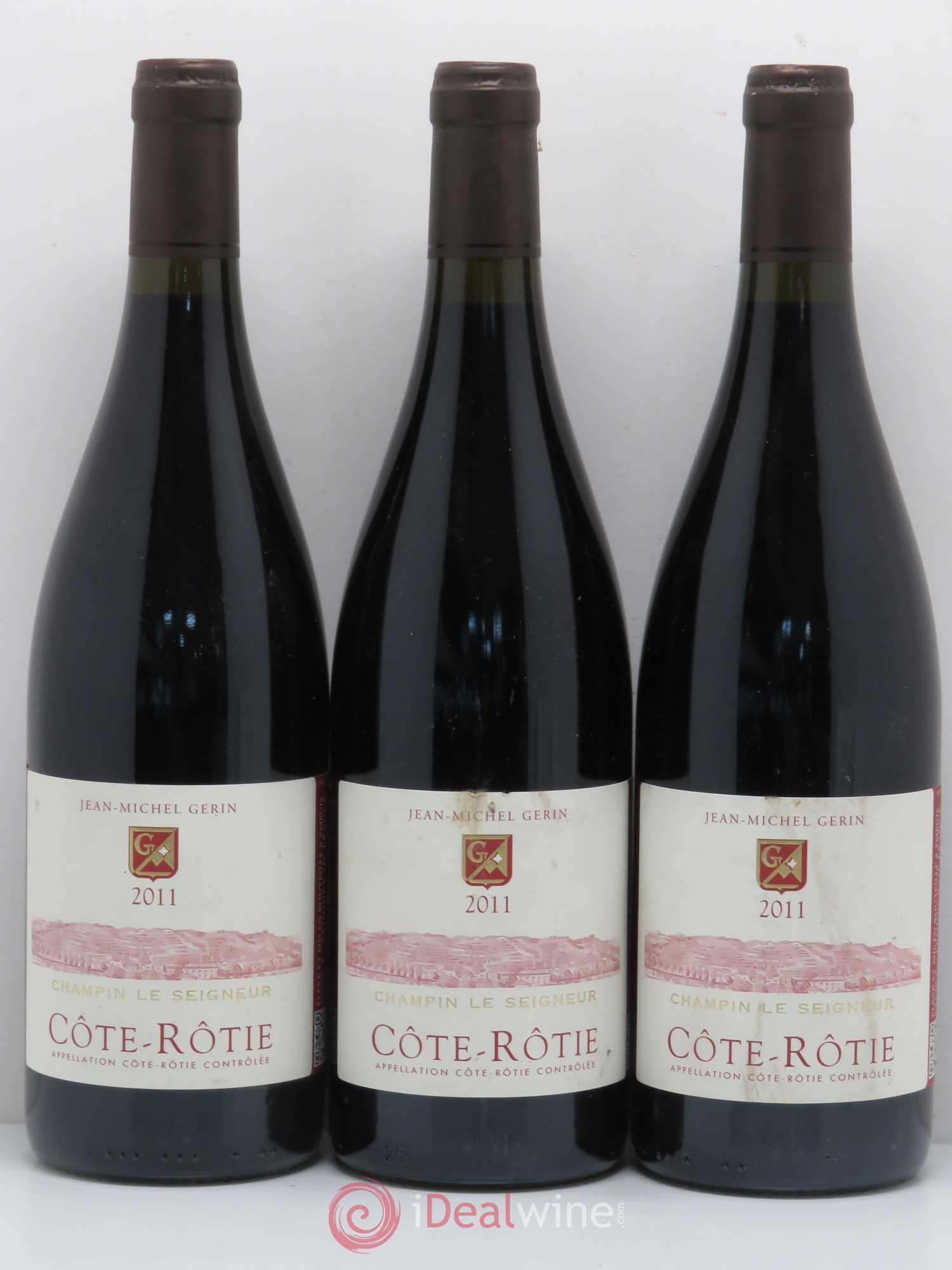 Côte-Rôtie Champin Le Seigneur Jean-Michel Gerin 2011 - Lot de 3 bouteilles - 0