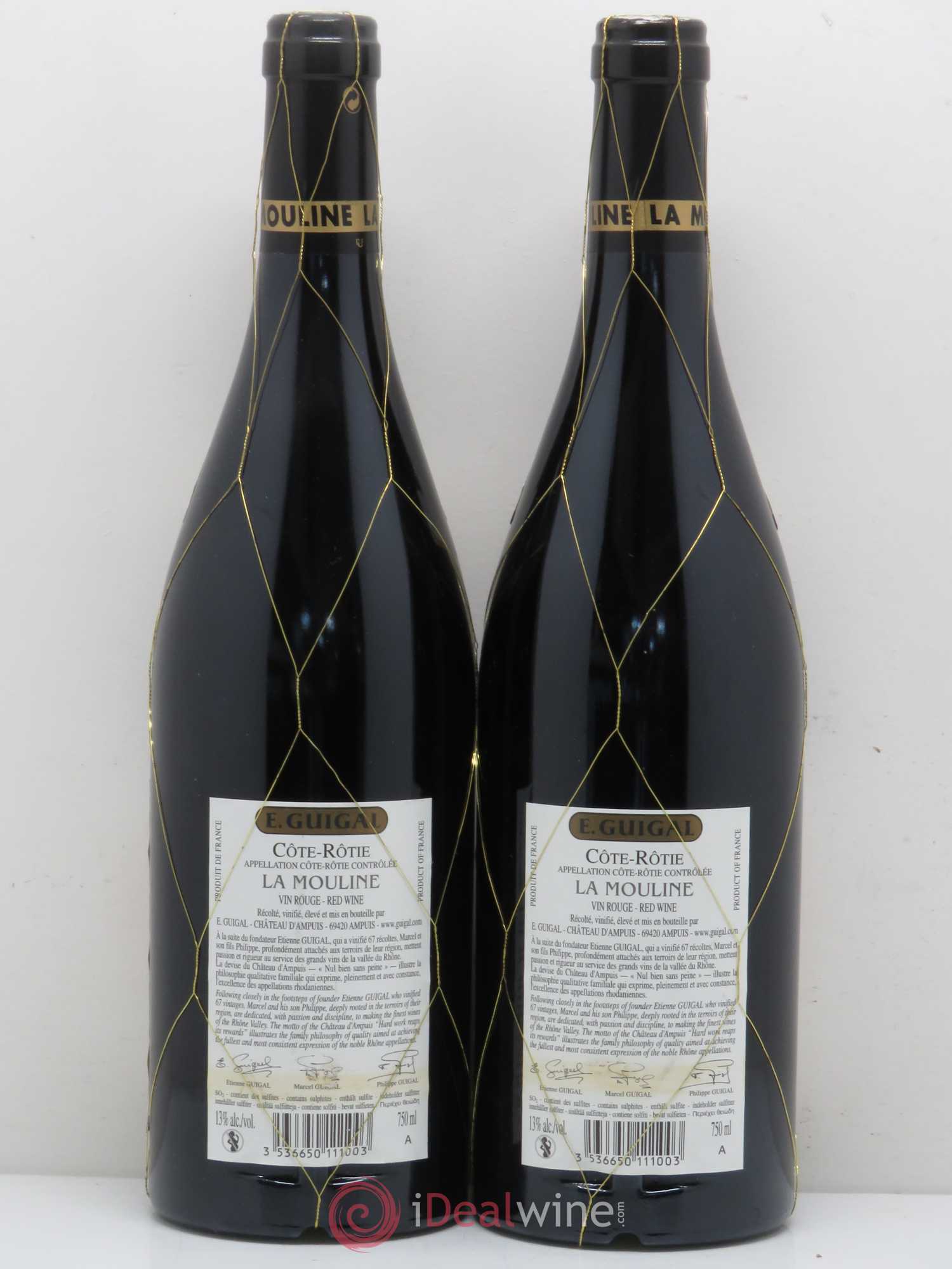Côte-Rôtie La Mouline Guigal 2010 - Lot de 2 bouteilles - 1