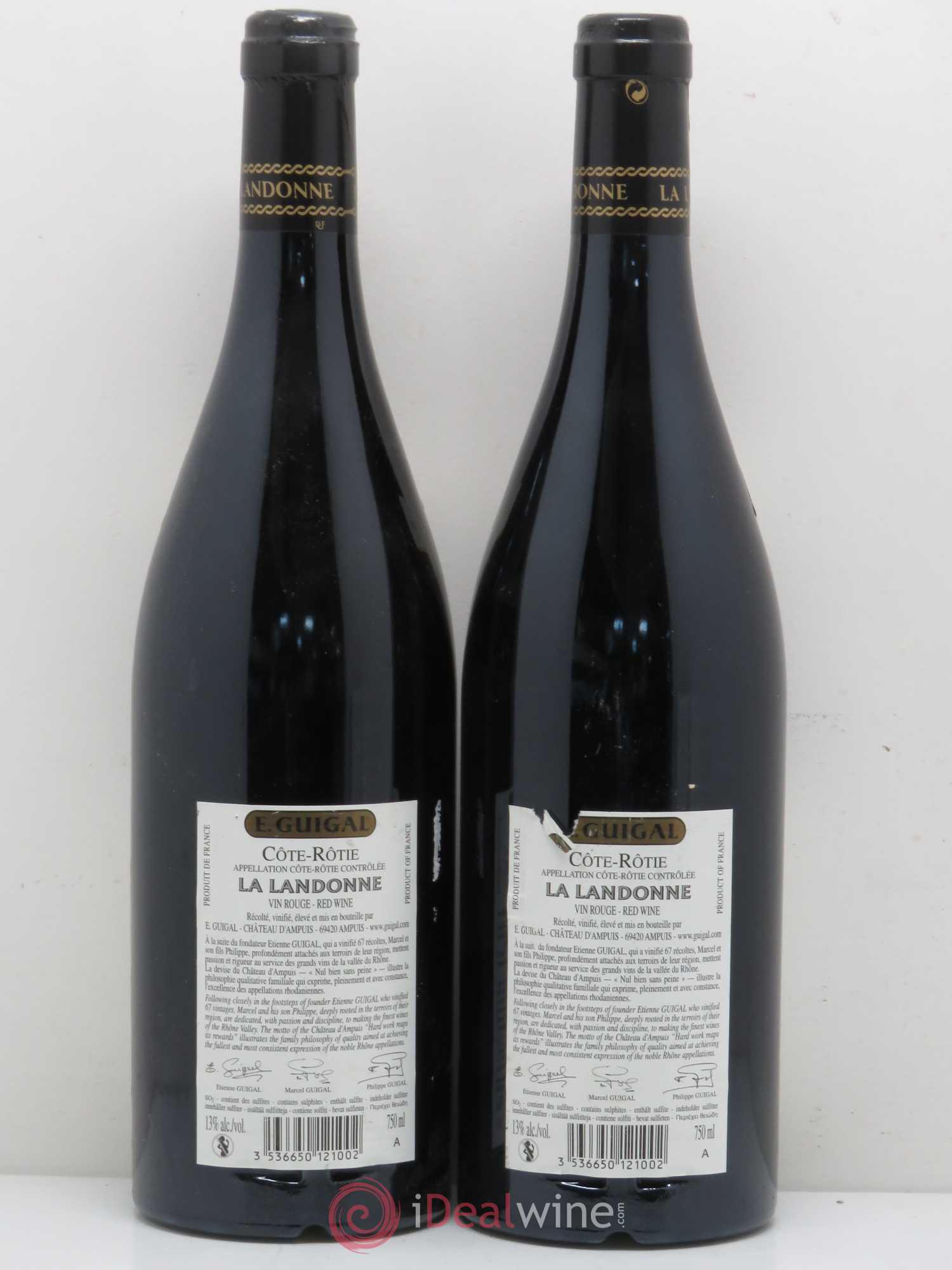 Côte-Rôtie La Landonne Guigal 2007 - Lot de 2 bouteilles - 1