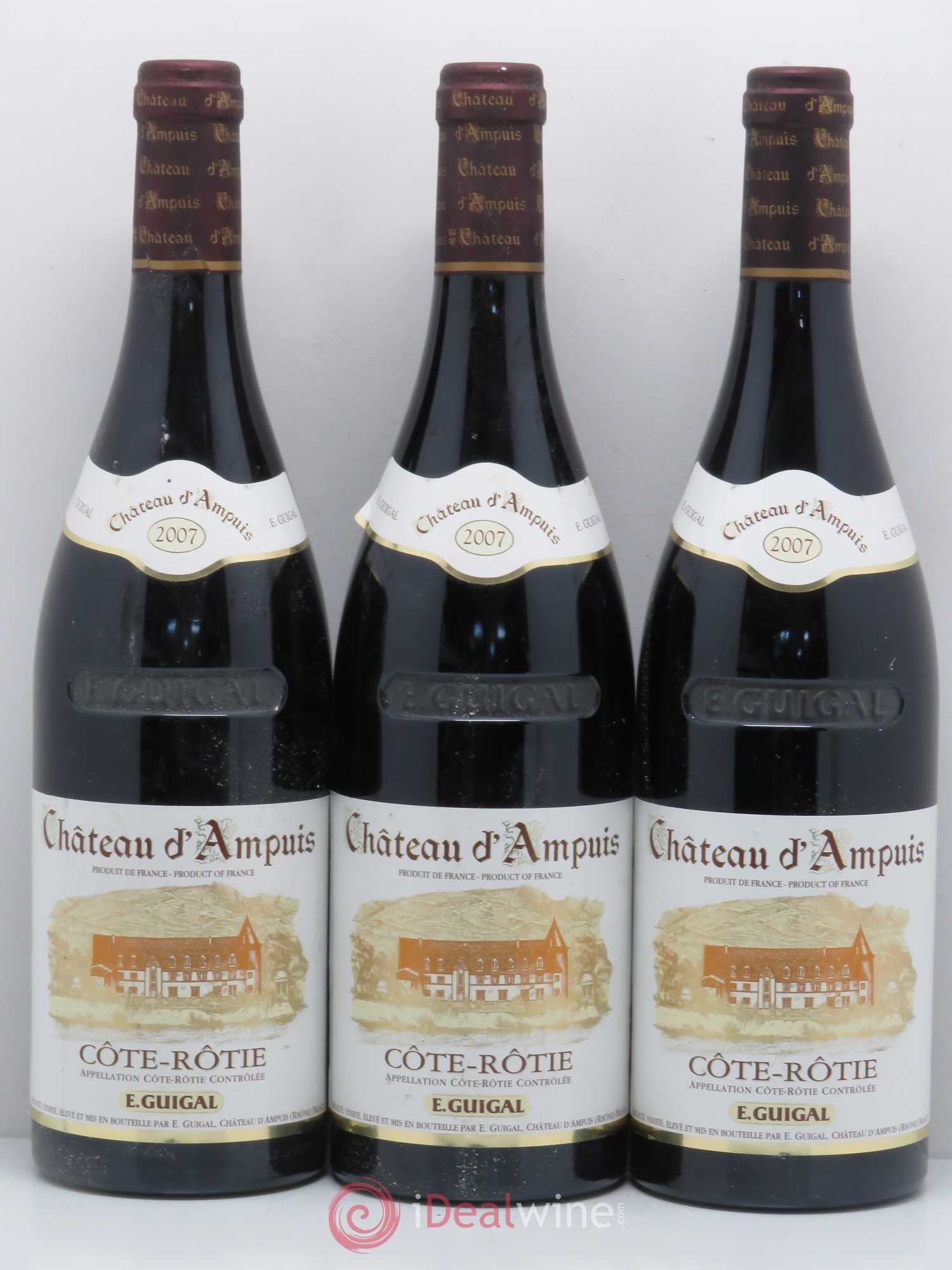 Côte-Rôtie Château d'Ampuis Guigal 2007 - Lot de 3 bouteilles - 0