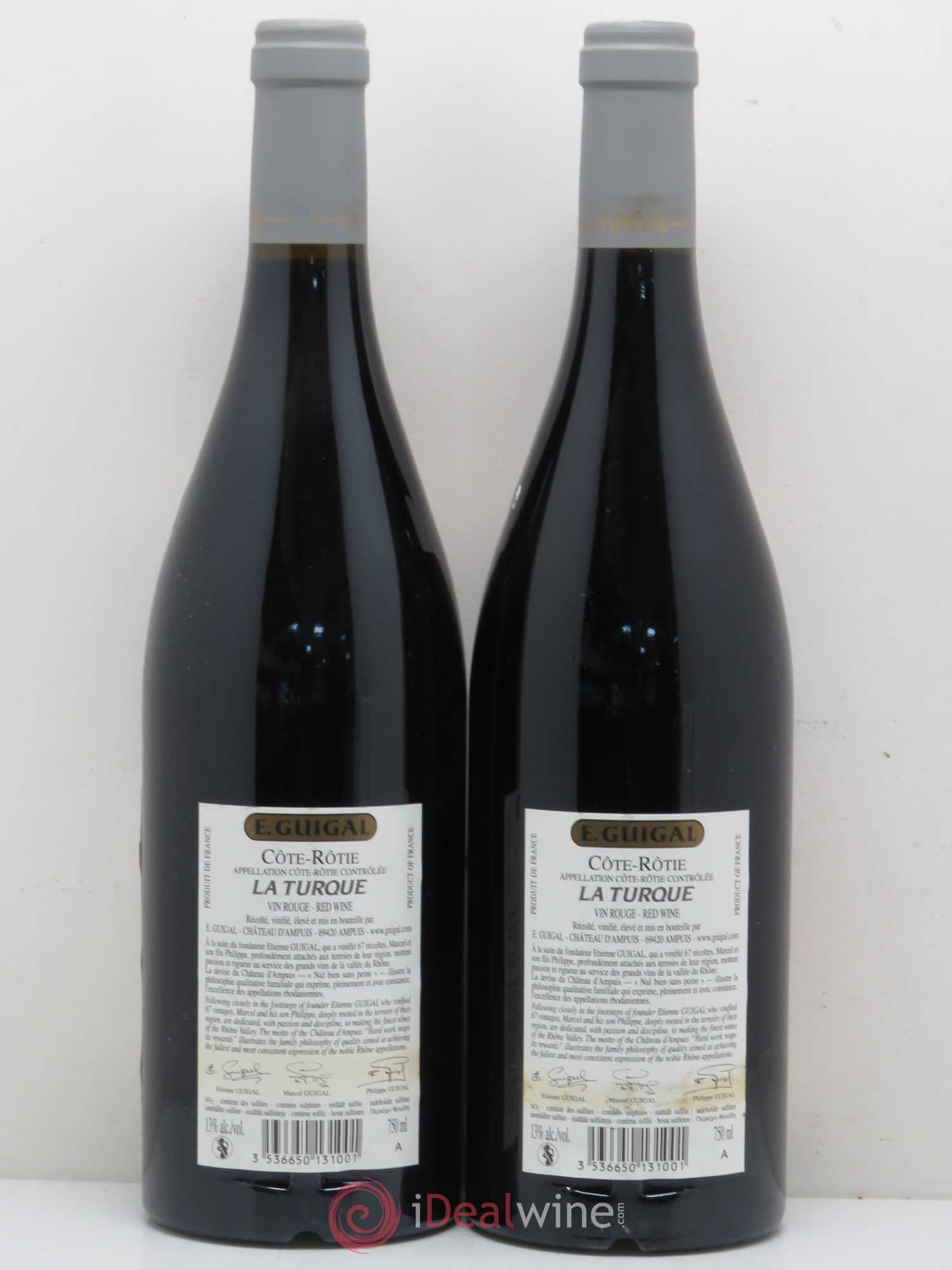 Côte-Rôtie La Turque Guigal 2010 - Lot de 2 bouteilles - 1