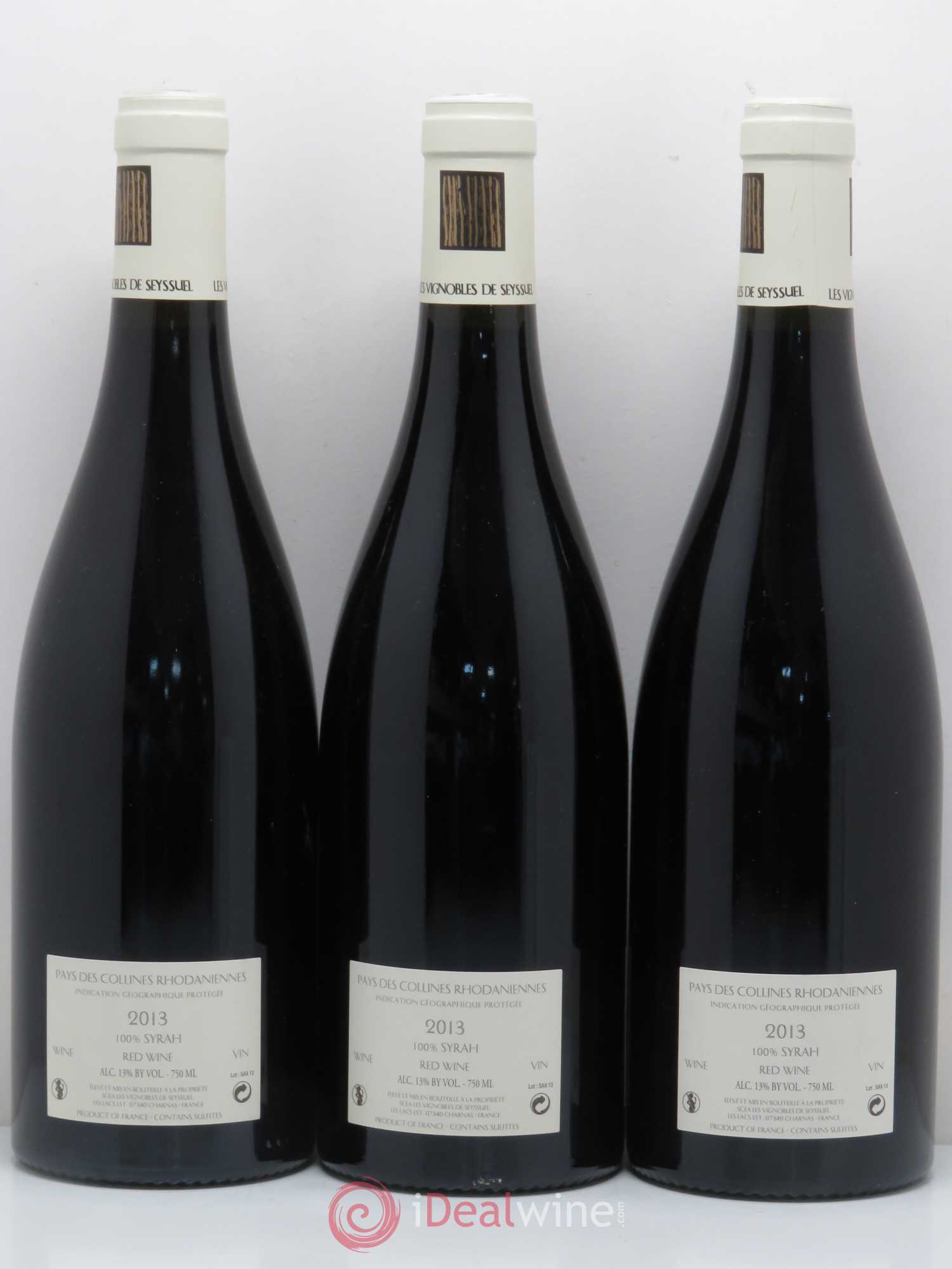 Côtes-du-Rhône Saxeolum Les Vignobles de Seyssuel Louis Cheze 2013 - Posten von 6 Flaschen - 4