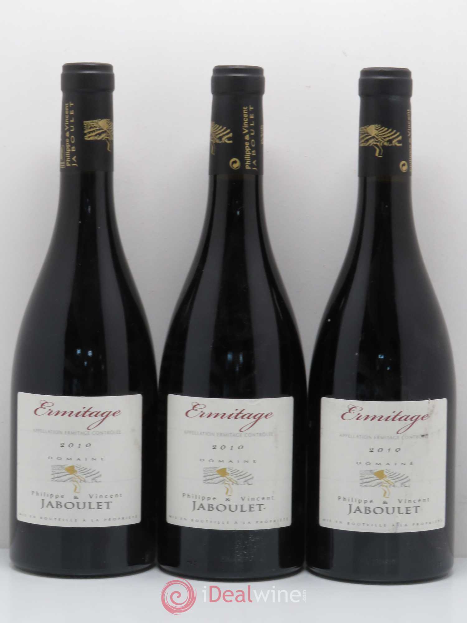 Hermitage Domaine Philippe et Vincent Jaboulet 2010 - Posten von 3 Flaschen - 0