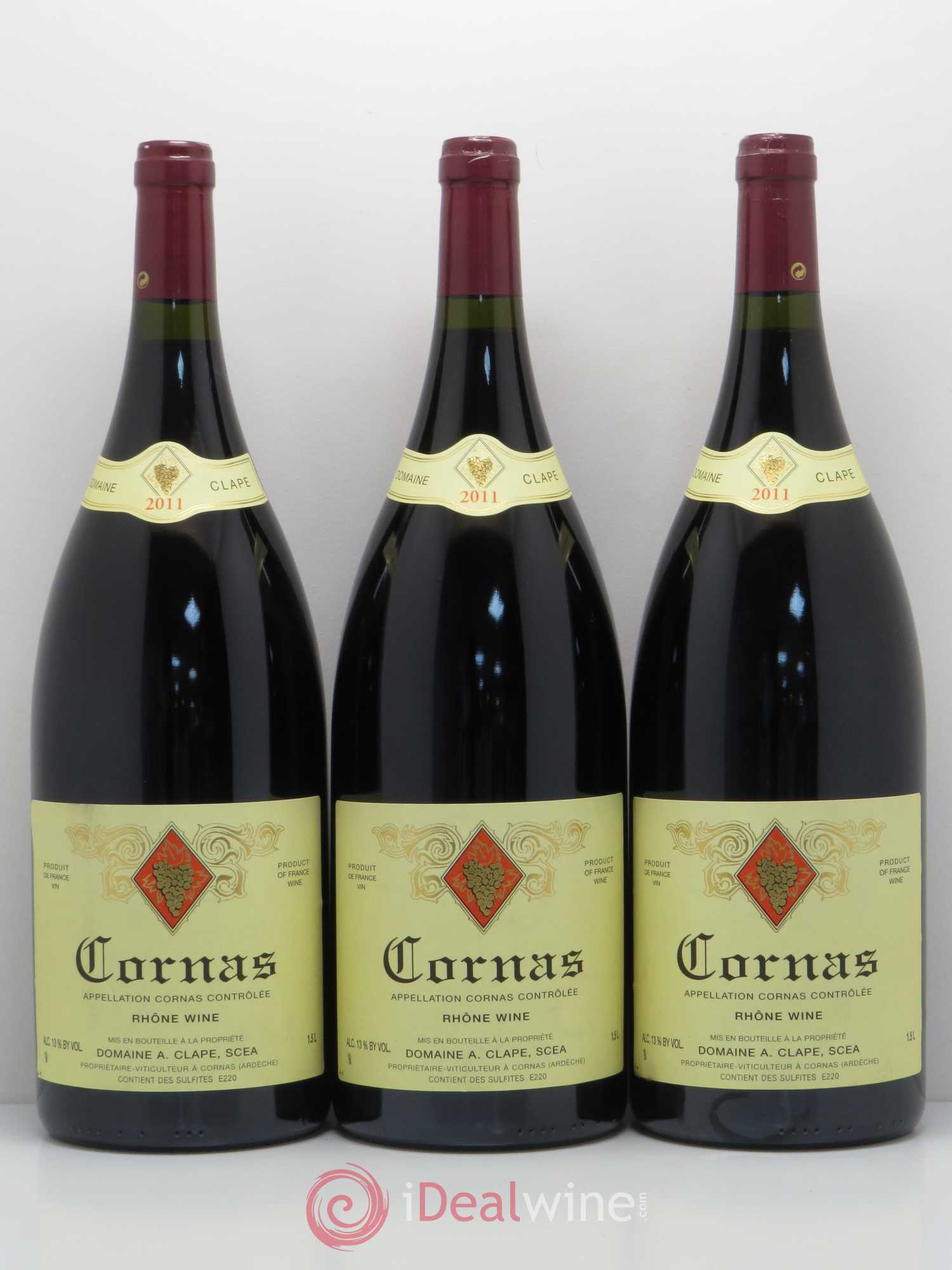 Cornas Auguste Clape 2011 - Posten von 3 Magnum - 0