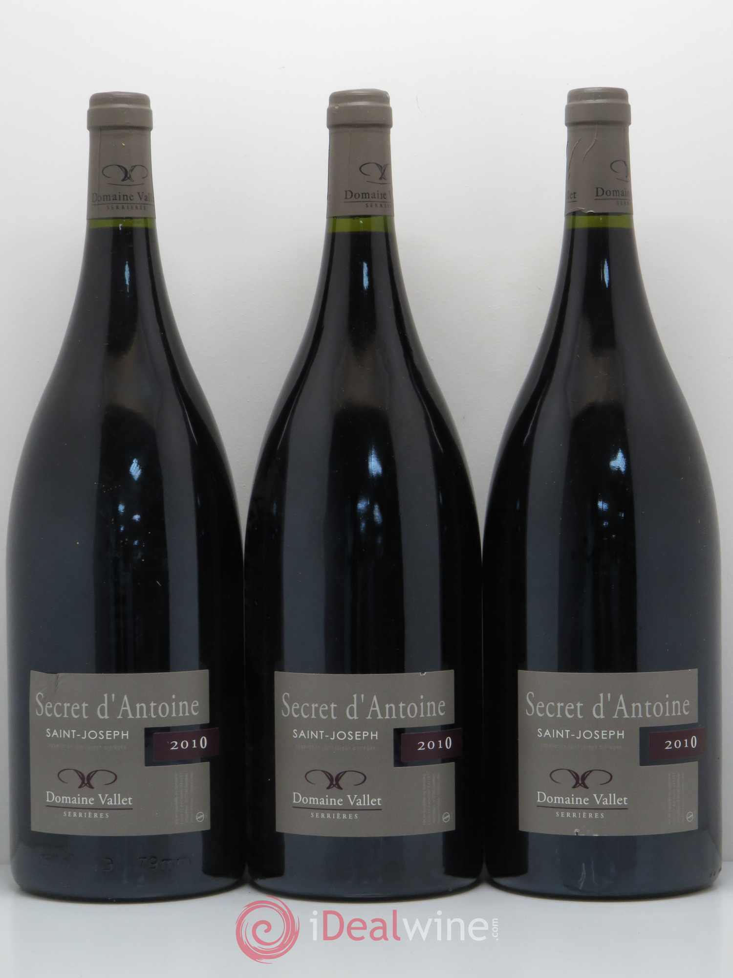 Saint-Joseph Secret d'Antoine Domaine Vallet 2010 - Posten von 3 Magnum - 0