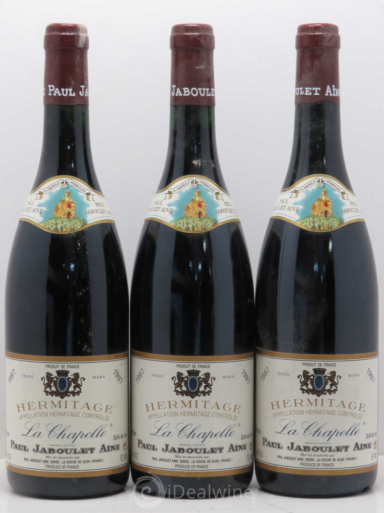Hermitage La Chapelle Paul Jaboulet Ainé 1997 - Lot de 3 bouteilles - 0