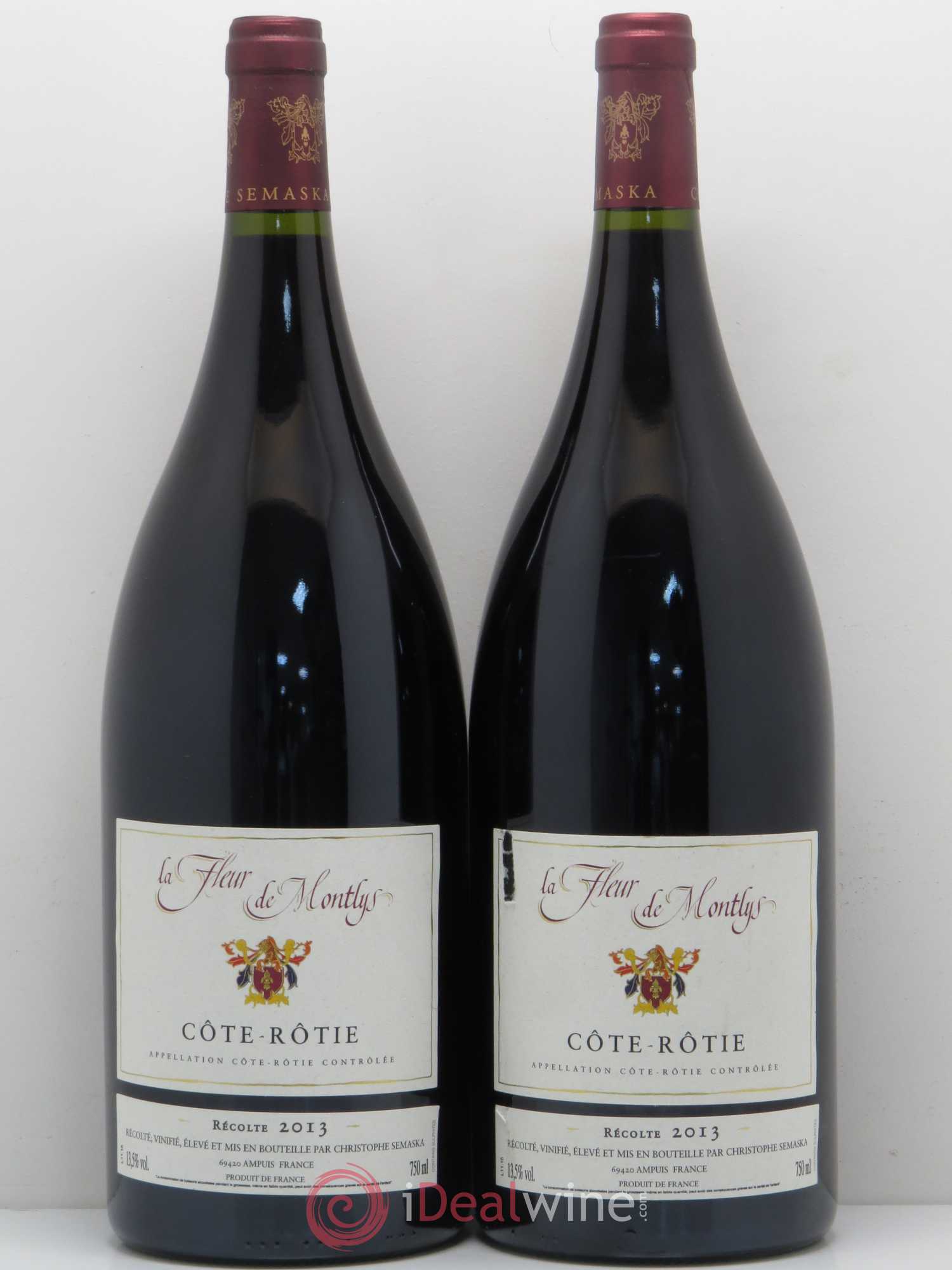 Côte-Rôtie Fleur de Montlys Christophe Semaska Château de Montlys 2013 - Posten von 2 Magnum - 0