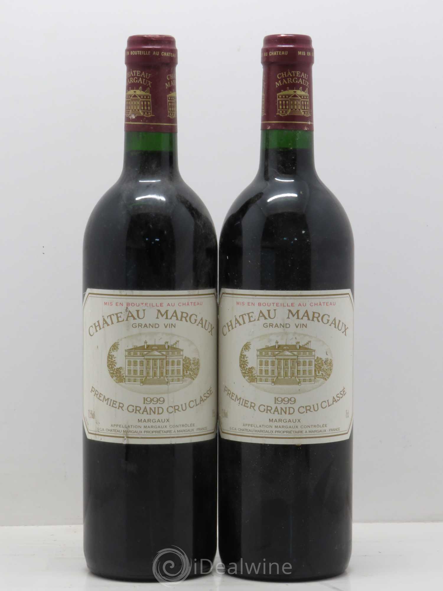 Château Margaux 1er Grand Cru Classé 1999 - Lot de 2 bouteilles - 0