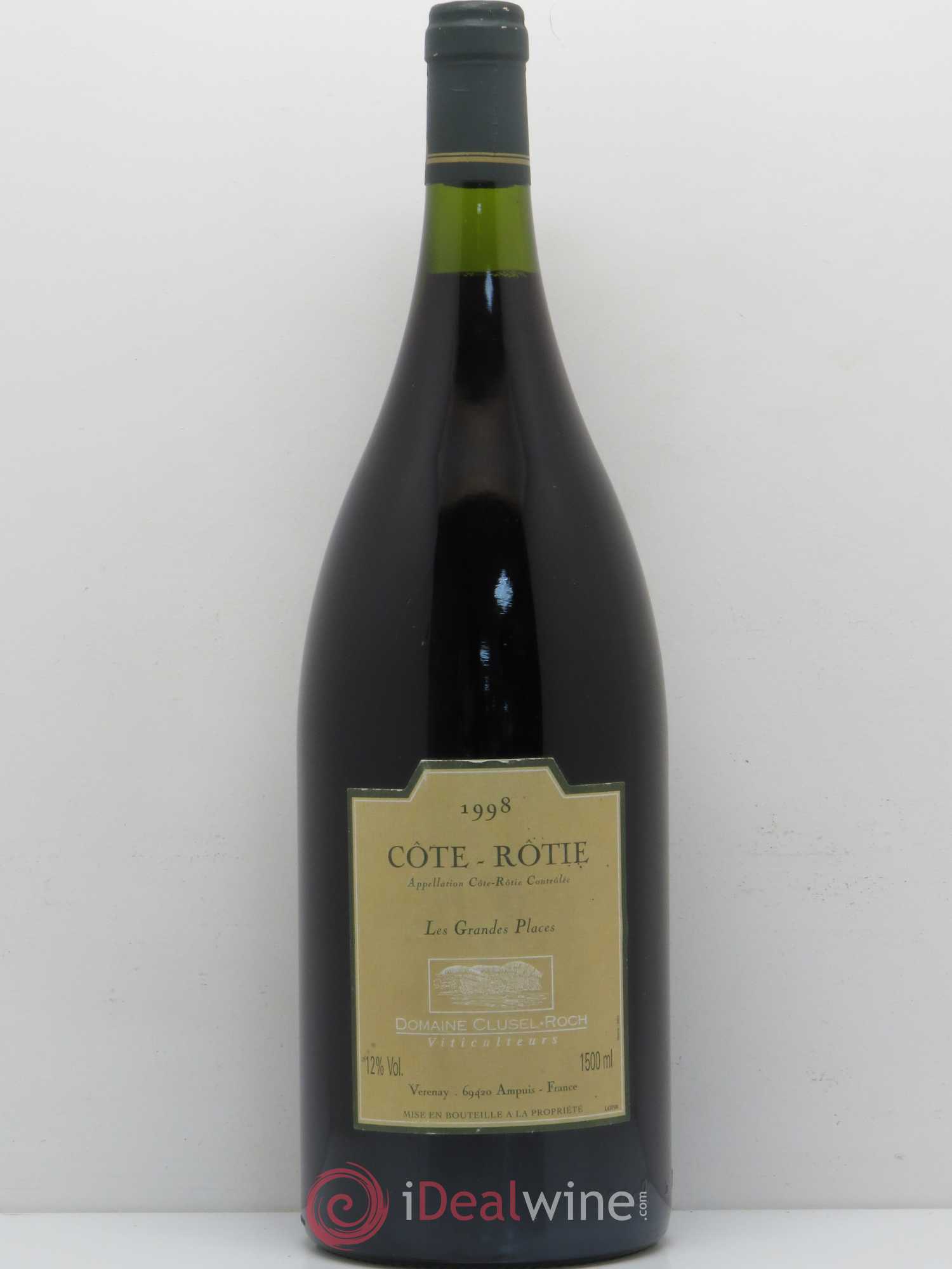 Côte-Rôtie Les Grandes Places Clusel-Roch 1998 - Lot de 1 magnum - 0