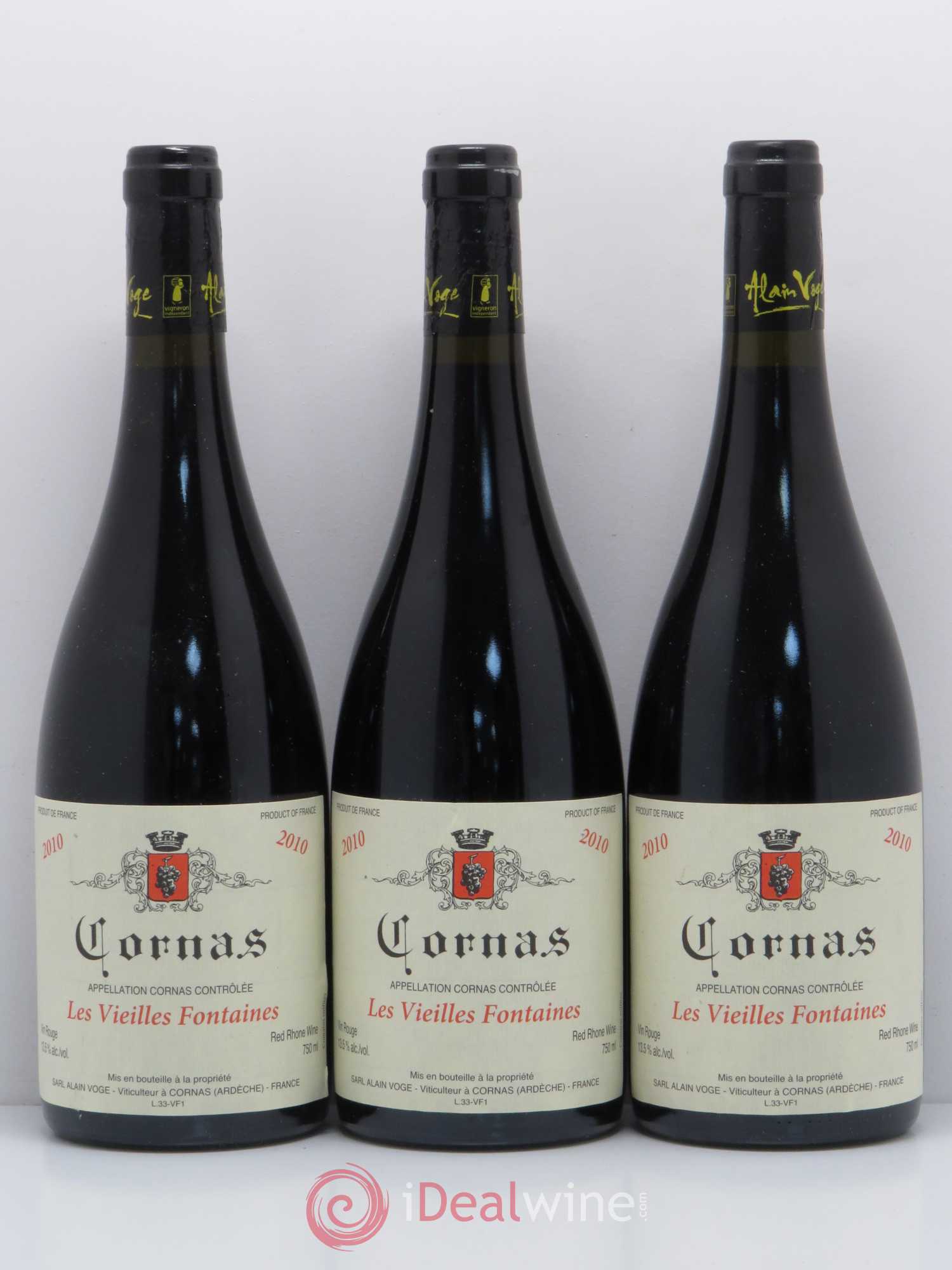 Cornas Les Vieilles Fontaines Alain Voge (Domaine) 2010 - Lotto di 6 bottiglie - 2