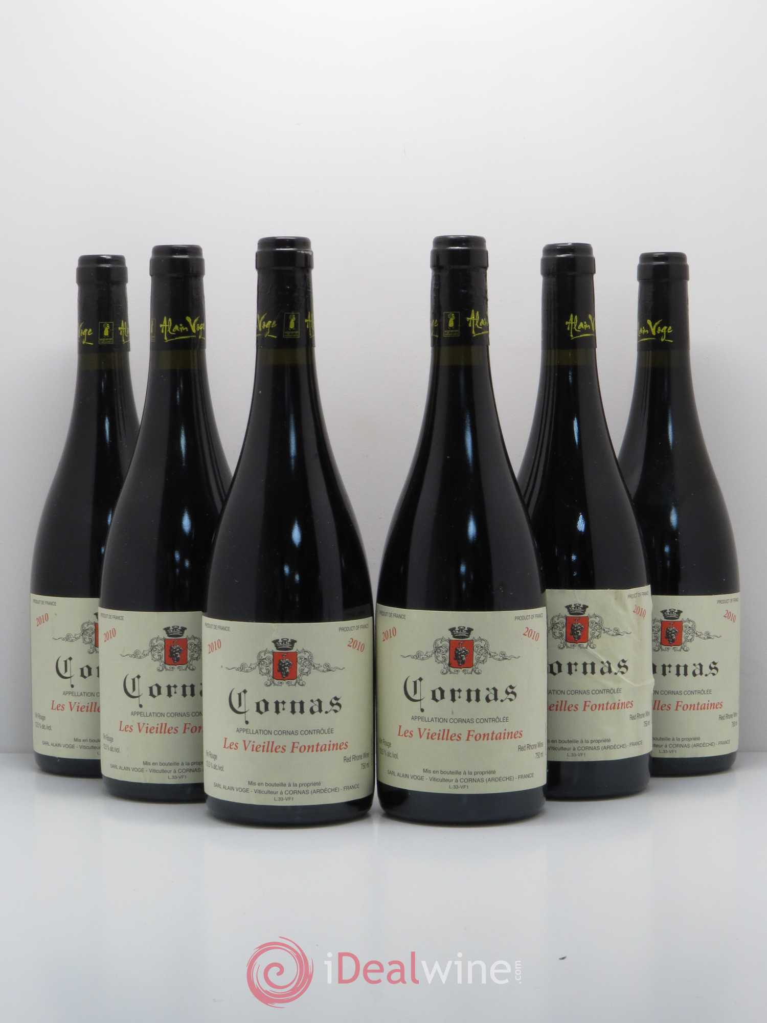 Cornas Les Vieilles Fontaines Alain Voge (Domaine) 2010 - Lotto di 6 bottiglie - 0