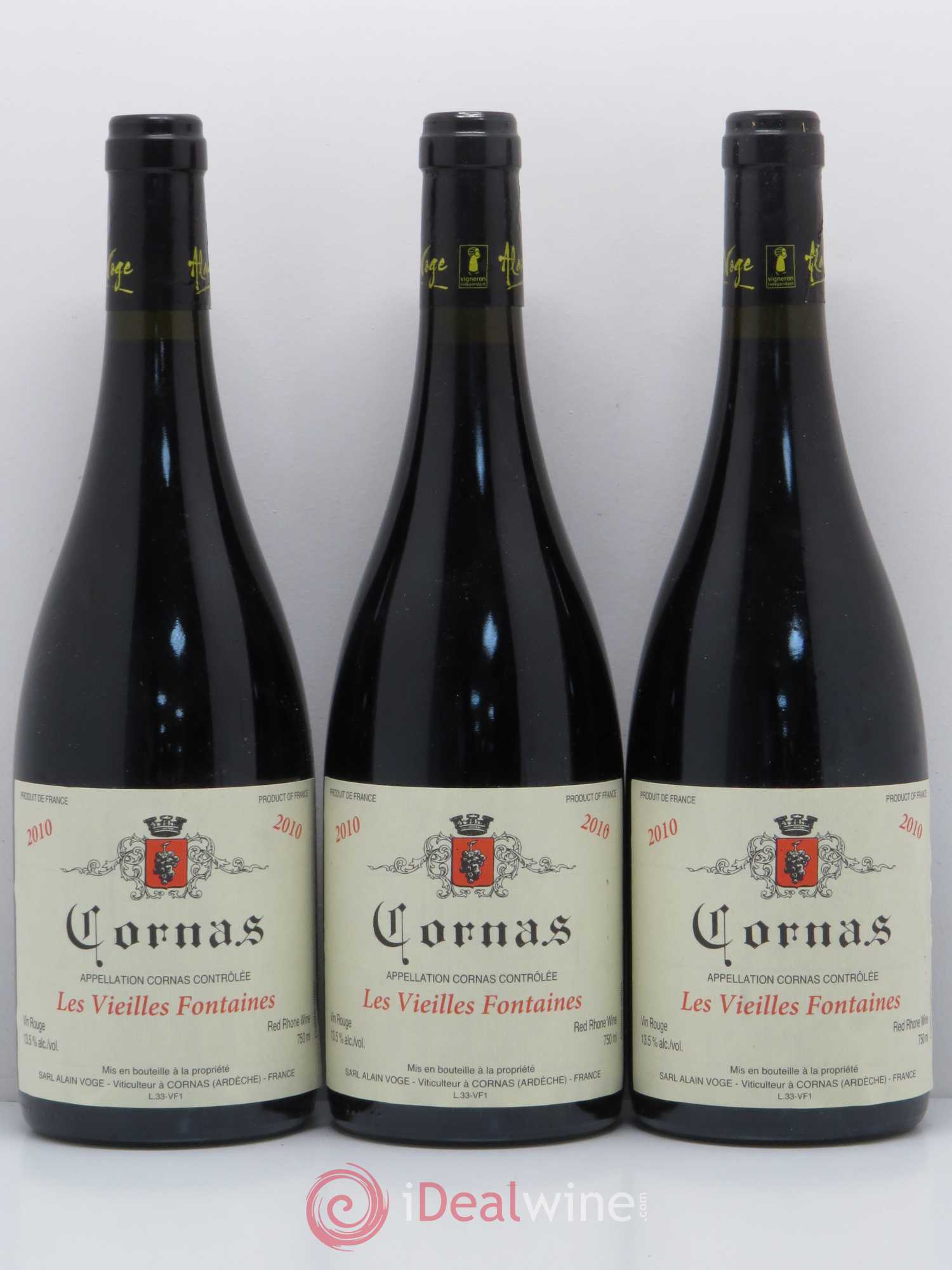 Cornas Les Vieilles Fontaines Alain Voge (Domaine) 2010 - Lot de 6 bouteilles - 2