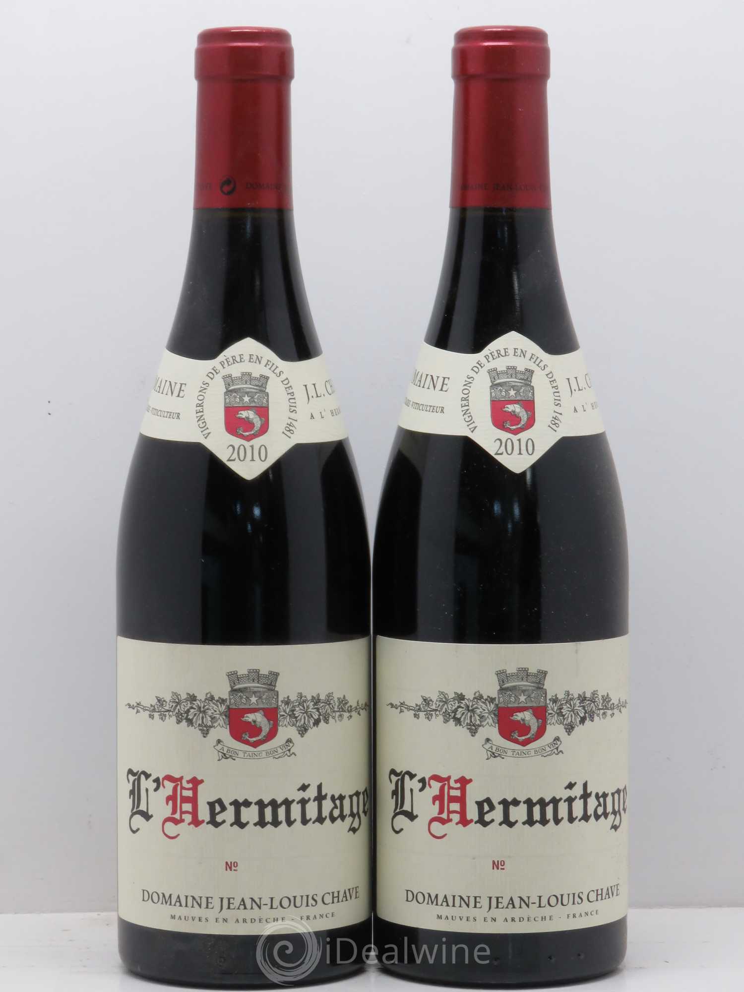 Hermitage Jean-Louis Chave 2010 - Lot de 2 bouteilles - 0