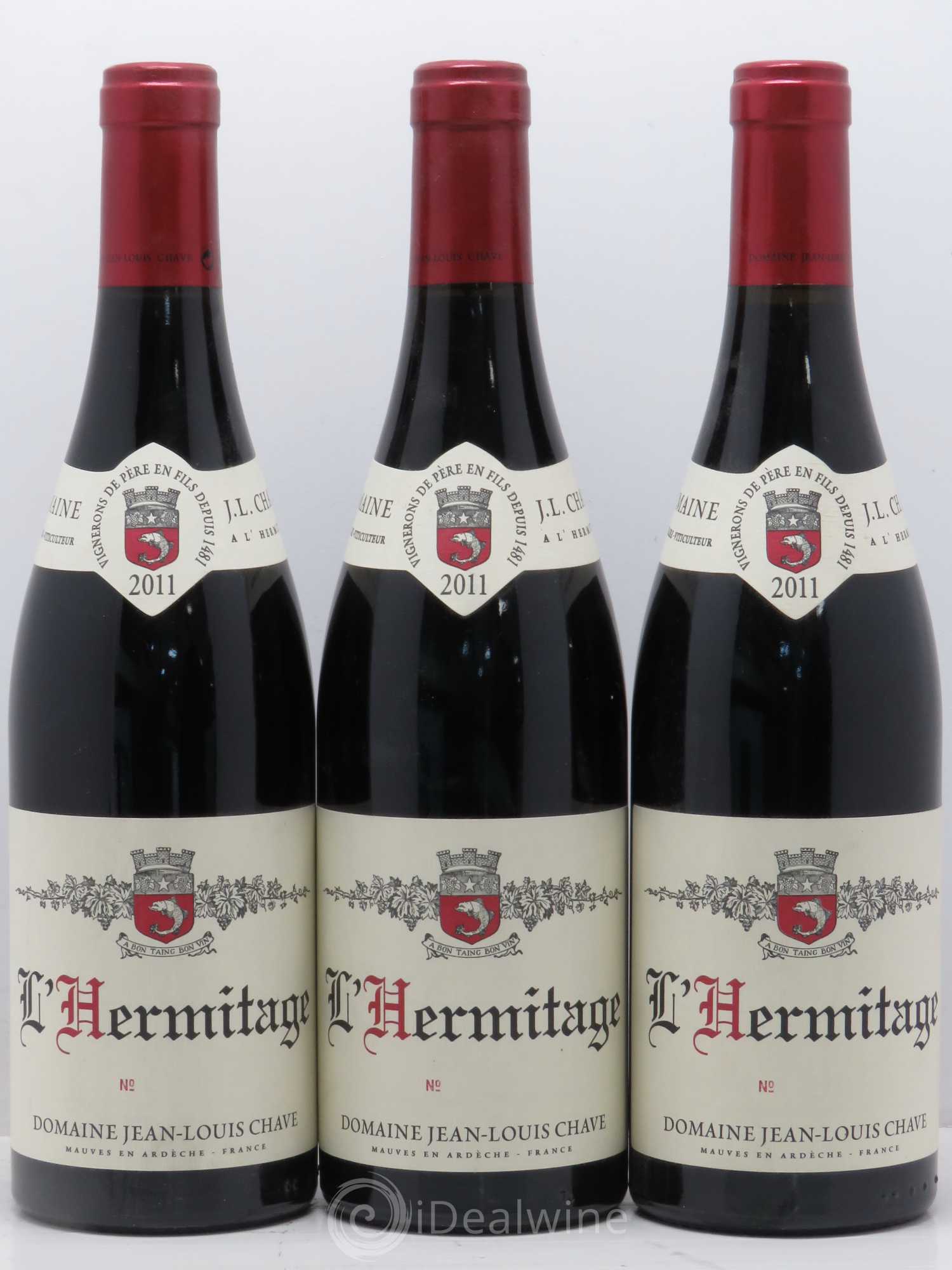Hermitage Jean-Louis Chave 2011 - Lot de 3 bouteilles - 0