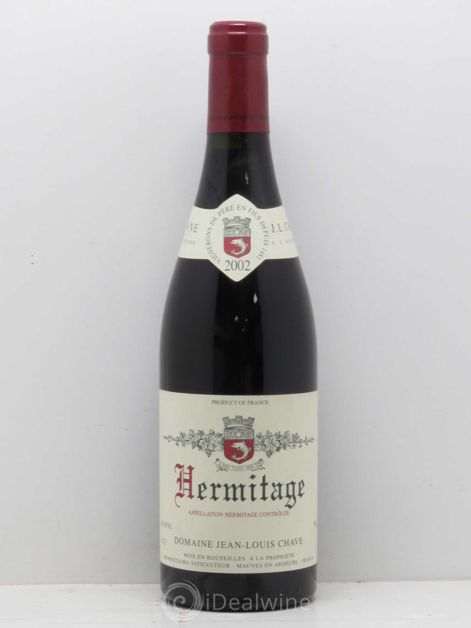 Hermitage Jean-Louis Chave 2002 - Lot de 1 bouteille - 0
